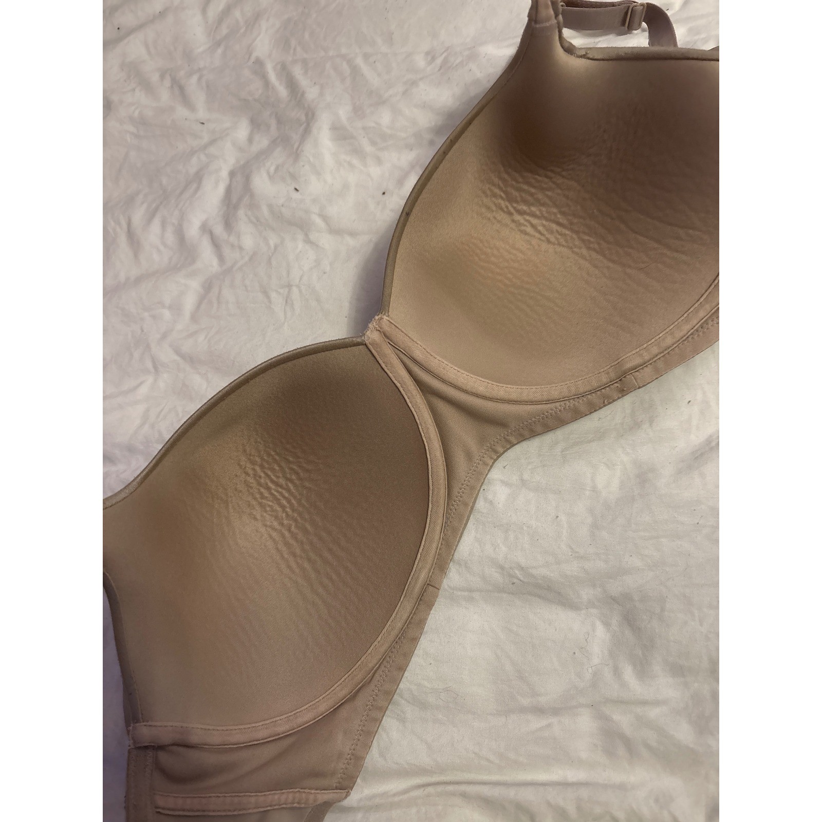 Playtex Secrets Beige Full Figure Wirefree Balconette TruSupport Bra, 42C (4824)