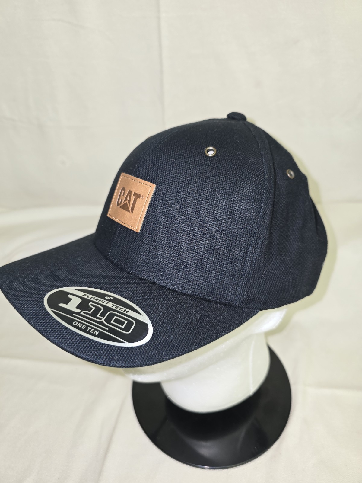 Caterpillar Flexfit Tech 110 One Ten Diamond Plate Hat/Cap Black- Genuine