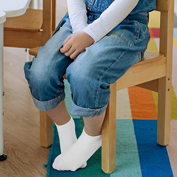 6-12 Pairs Kids Baby Toddler Solid Plain Ankle Boys Girls Socks Cotton Size 0-8