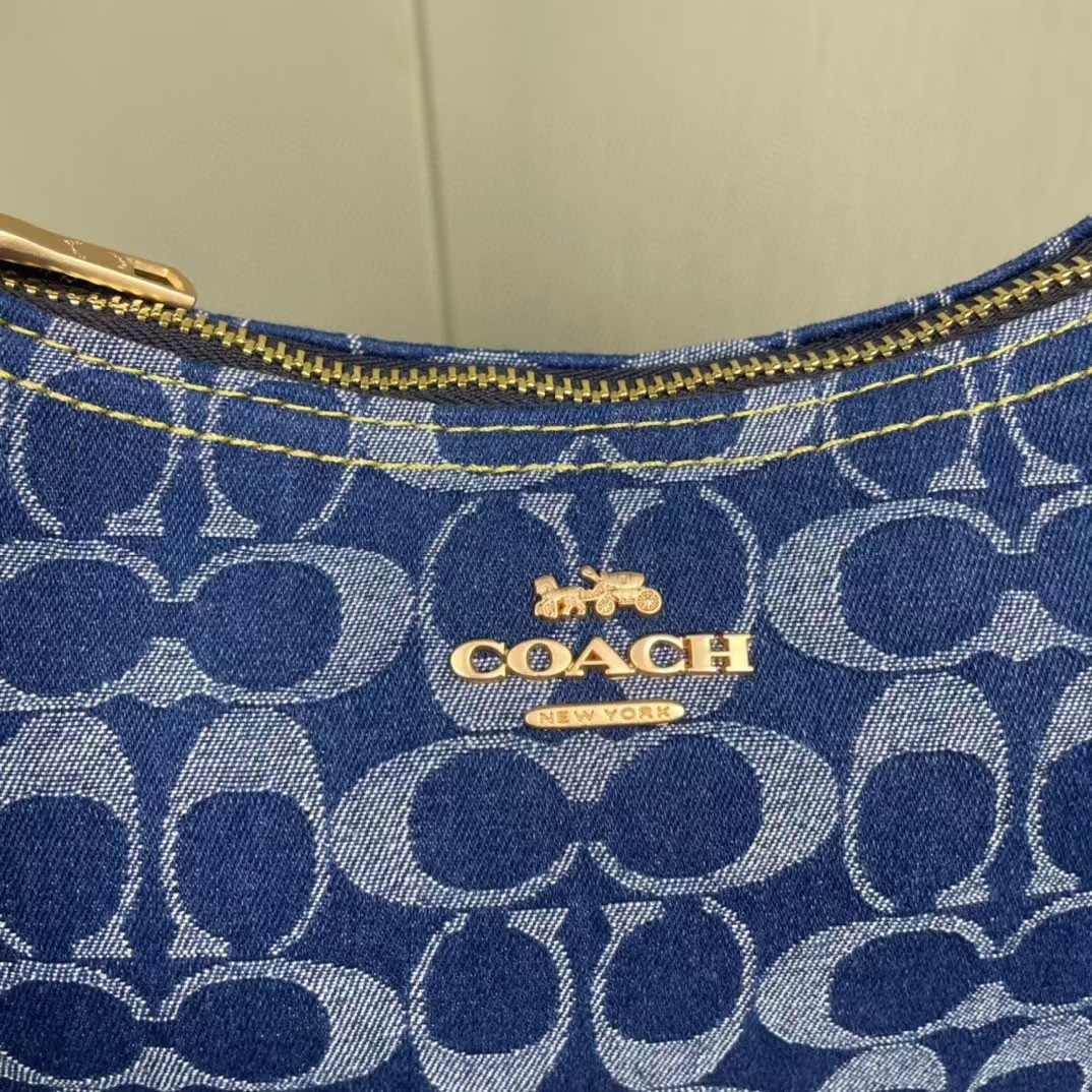 COACH Denim Women’s Shoulder Bag – Without Cherry Pendant