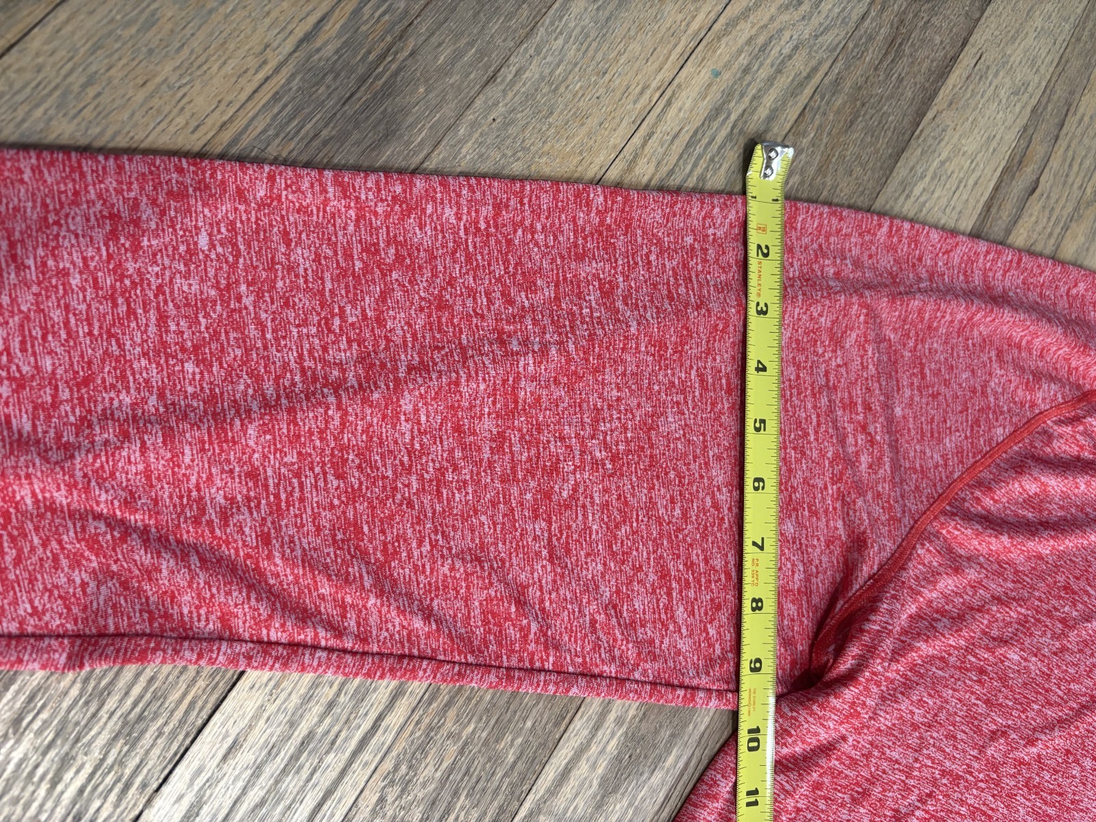 Under Armour HeatGear Quarter Zip Pullover Red Heather Men’s 3XL Loose Fit