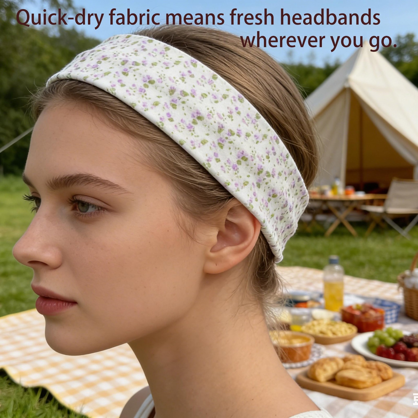 HOLAILS 8Pcs Cute Soft Colth Headbands for 2.36in*9in, Color-Vivid
