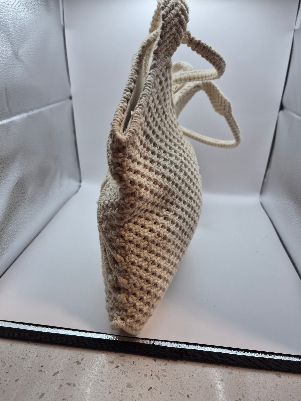 Vintage Macrame/ Bohemian-style Purse