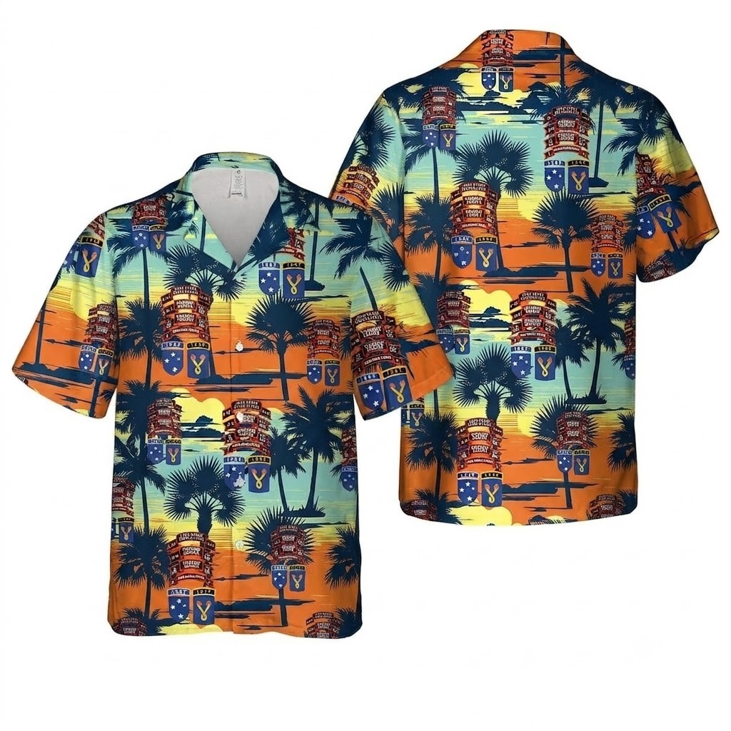 Army Hawaiian Shirt, US Army G Company (RANGER), 75th Infantry (AIRBORNE)