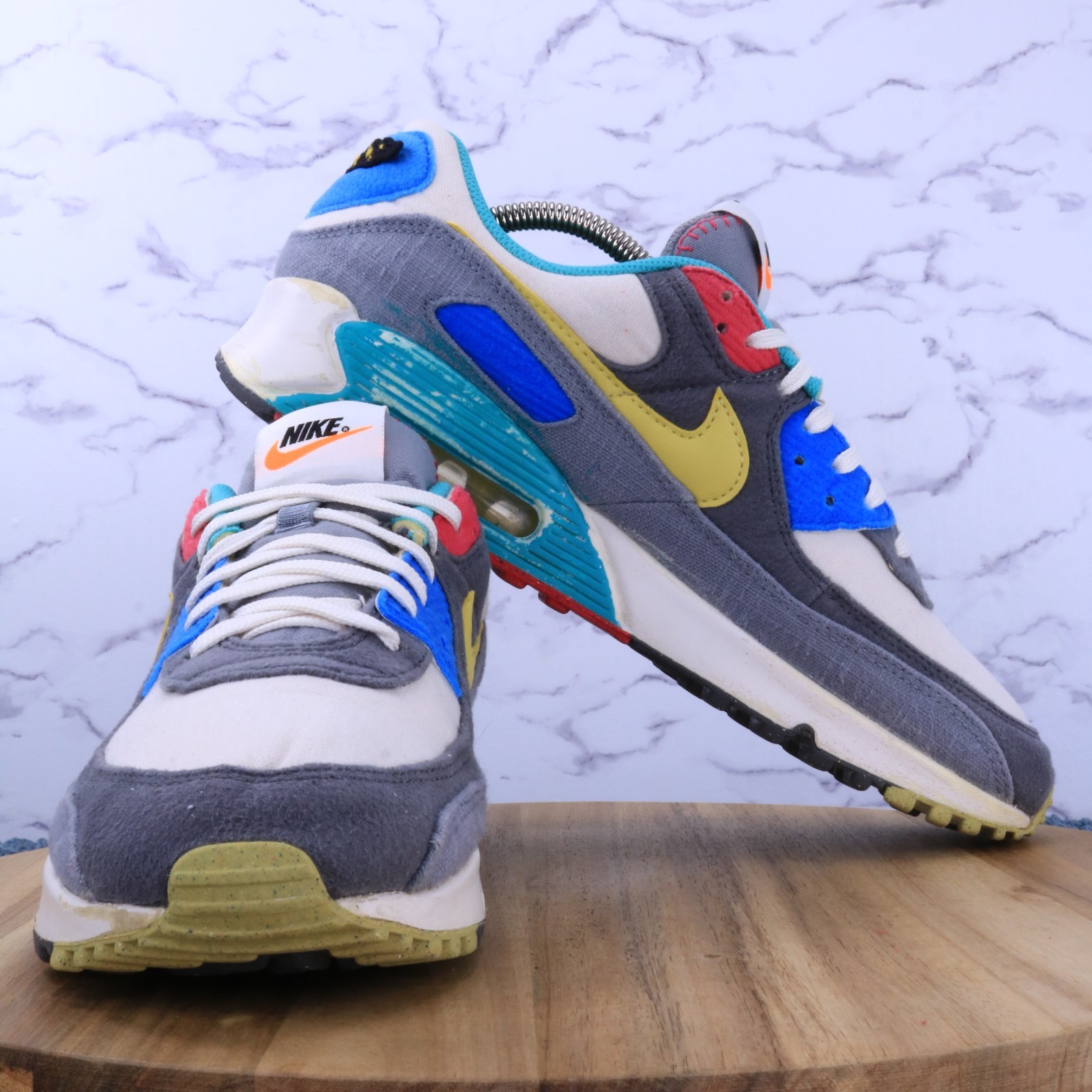 Nike Air Max 90 SE Air Sprung Phantom Iron Gray Shoe Sneaker DM8171-001 Men’s 10