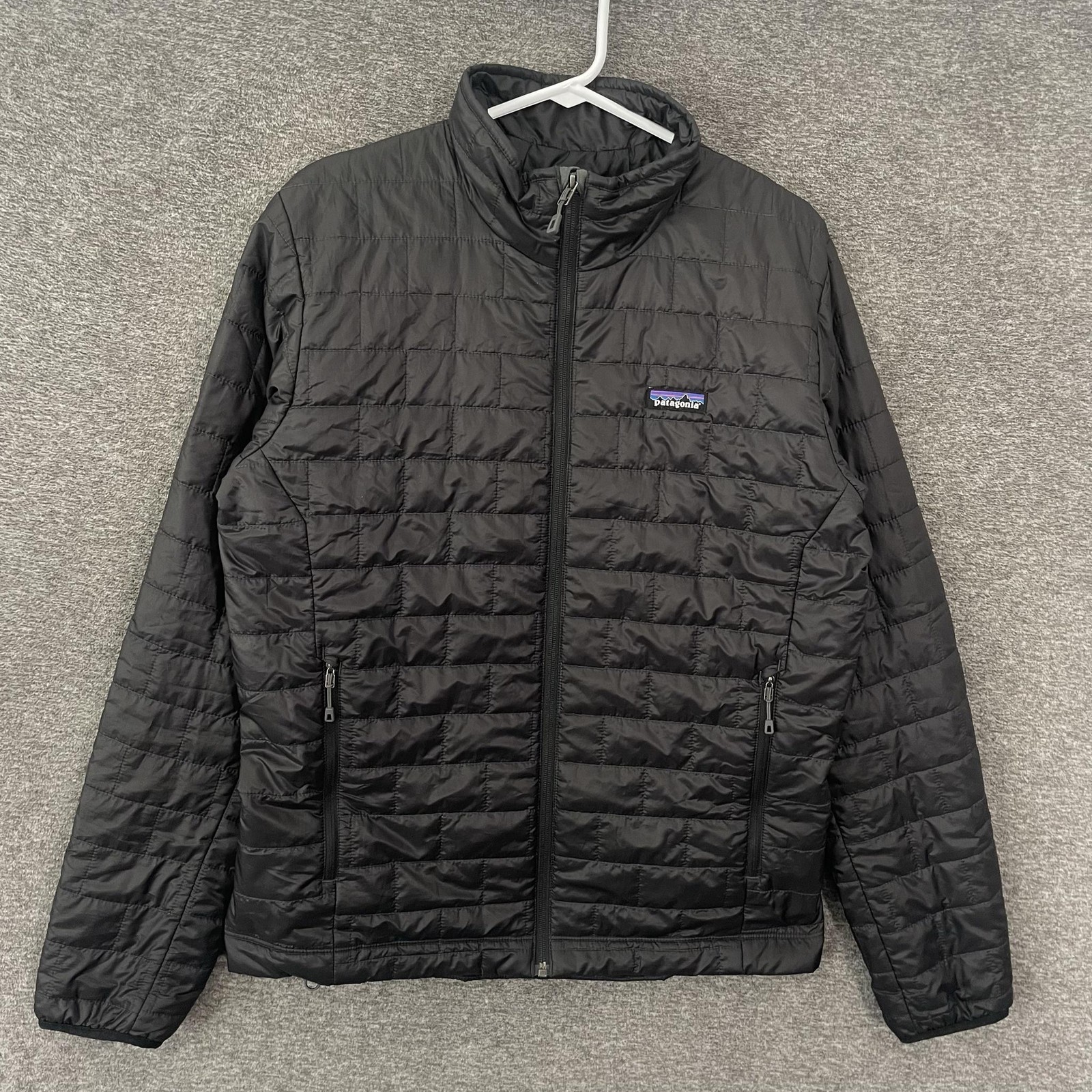 Patagonia Nano Puff Jacket Mens Large Black Quilted Insulated Full Zip Puffer
