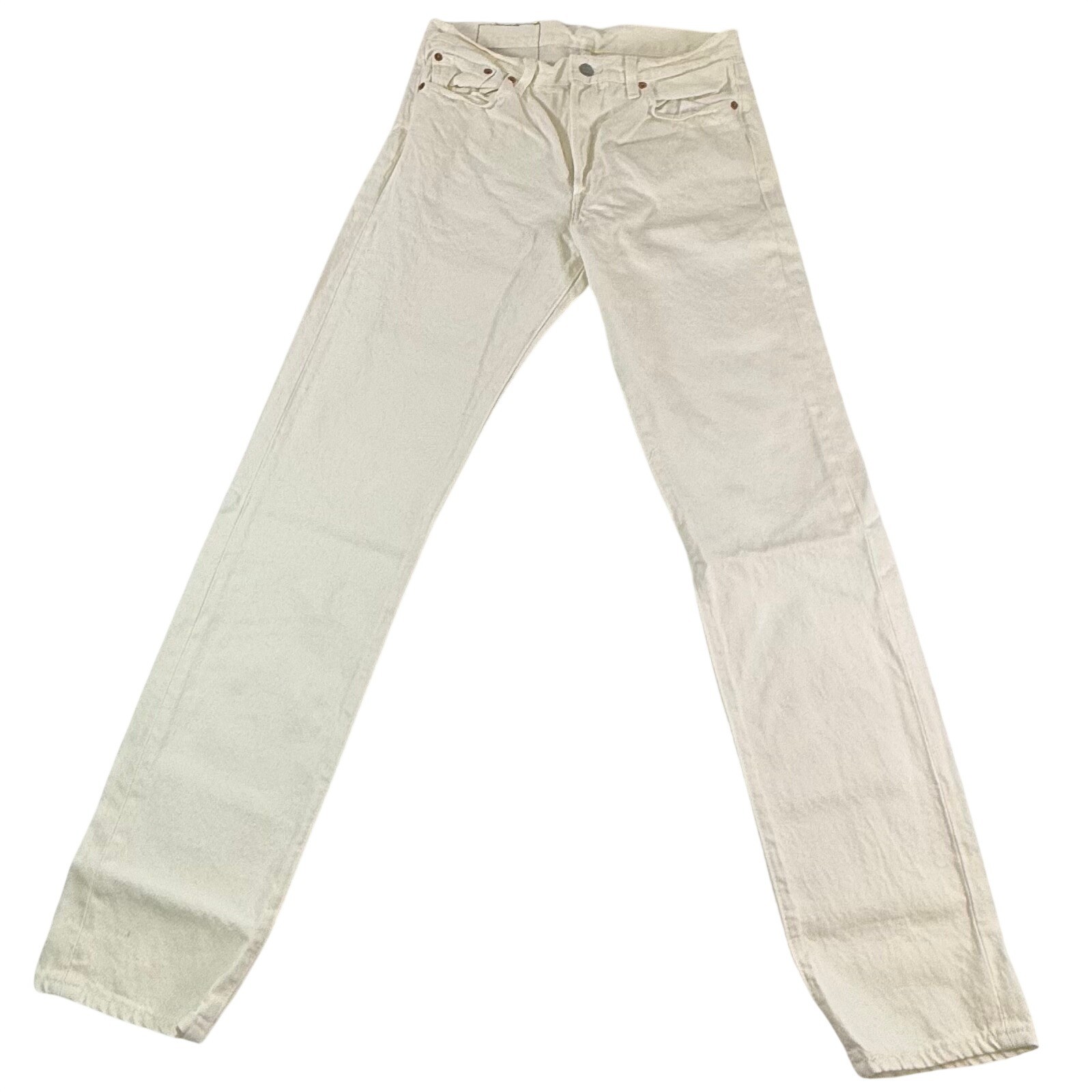 Levis x Denim Tears 501 DT Cream White Straight Leg Jeans W30 L32 Mens Pants