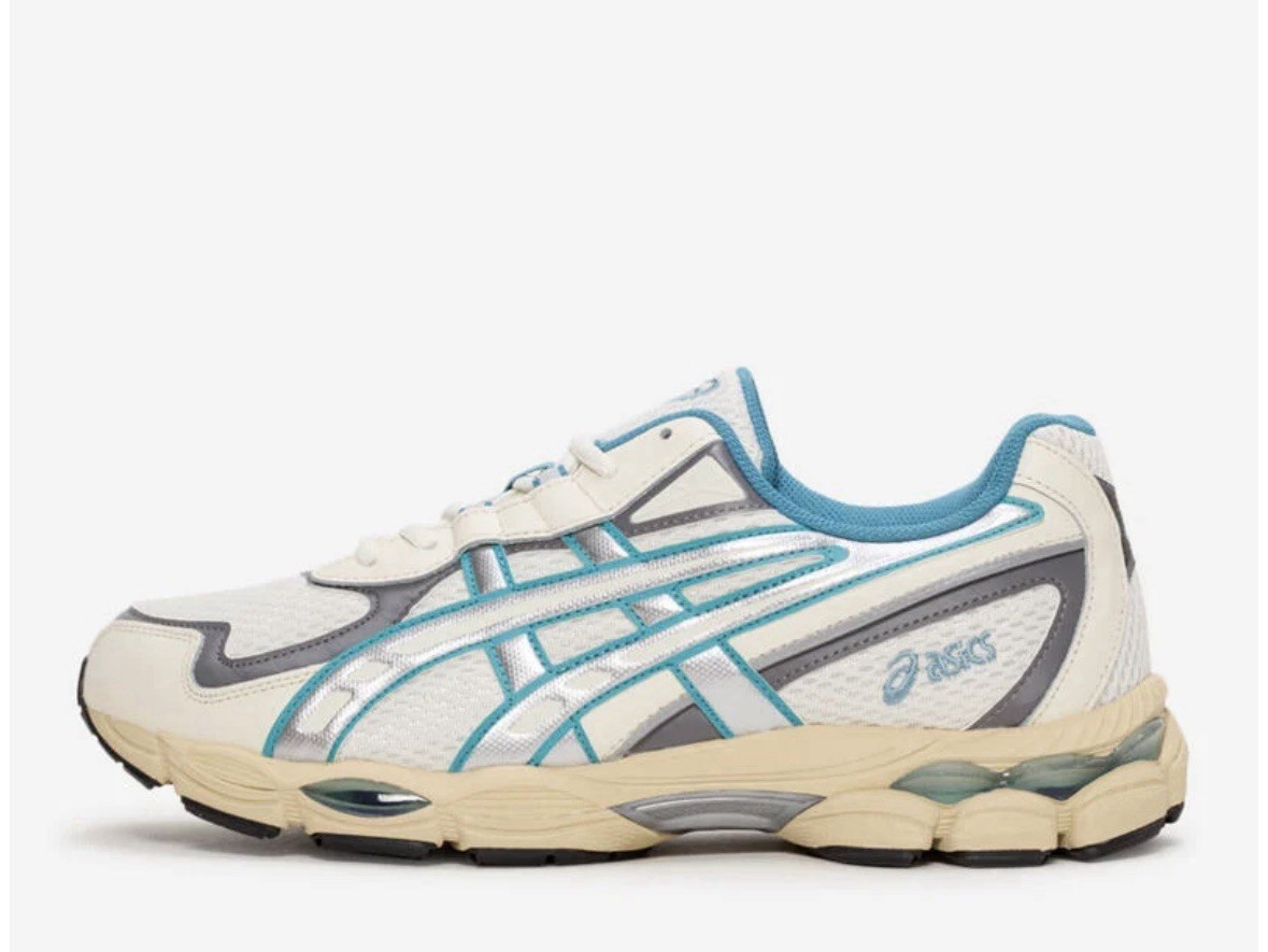 Size 8 – Asics Gel NYC 2055 Cream Blue Teal Mens – Brand New