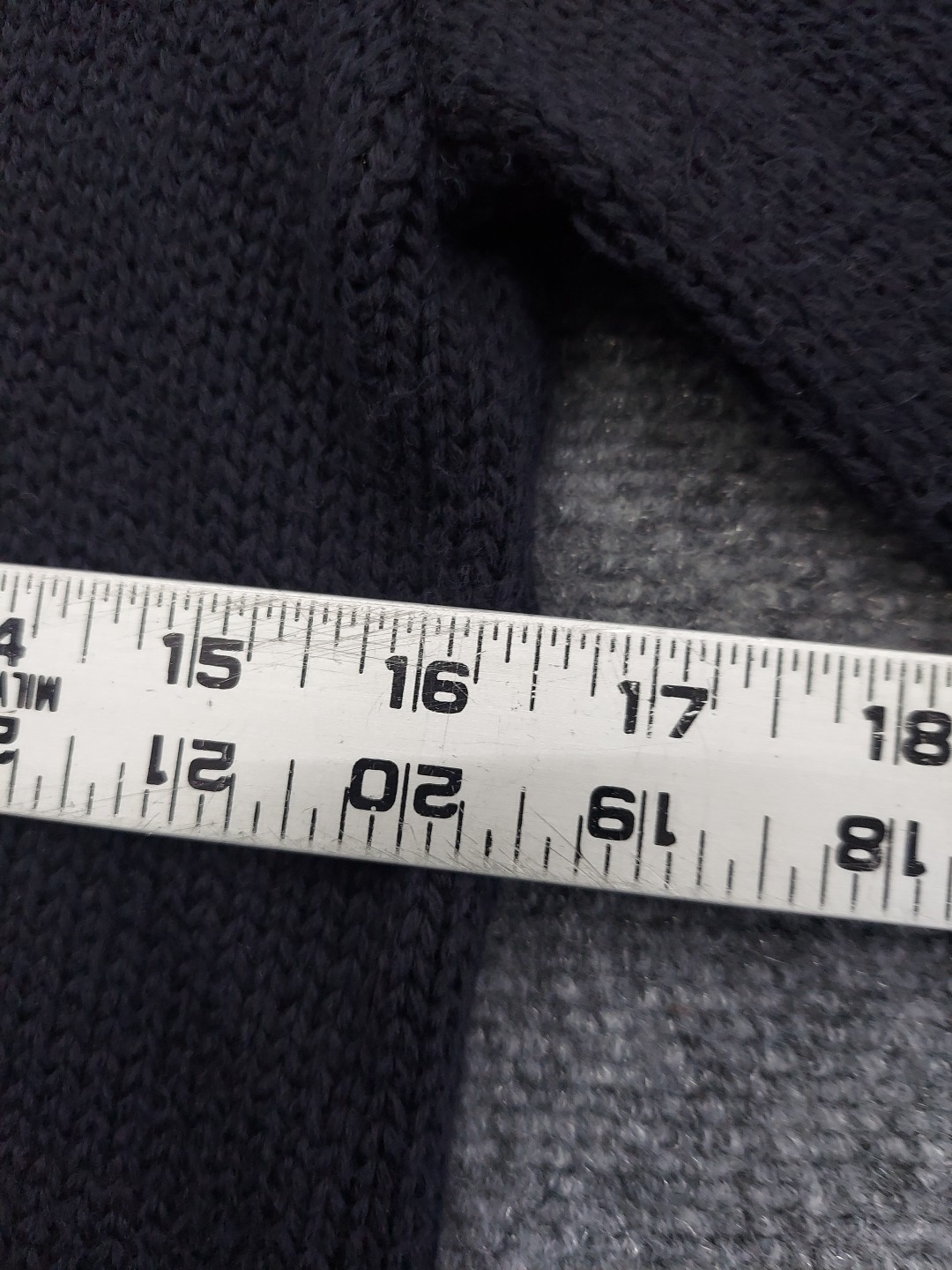 Lauren Ralph Lauren Sweater Womens Medium Navy Blue Toggle Button Cowl Nautical