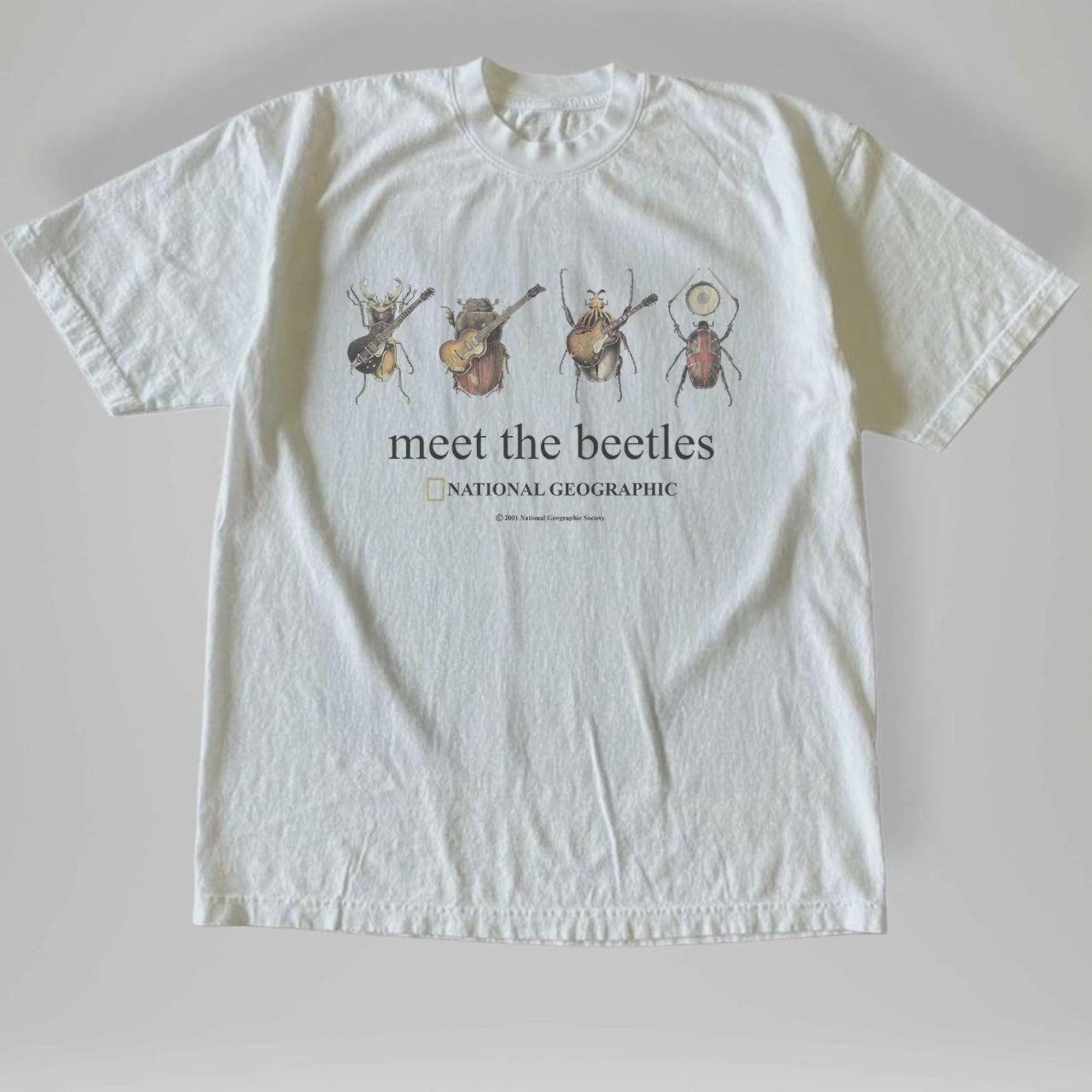 Vintage Beetles T-Shirt, Retro Insect Science Graphic Tee