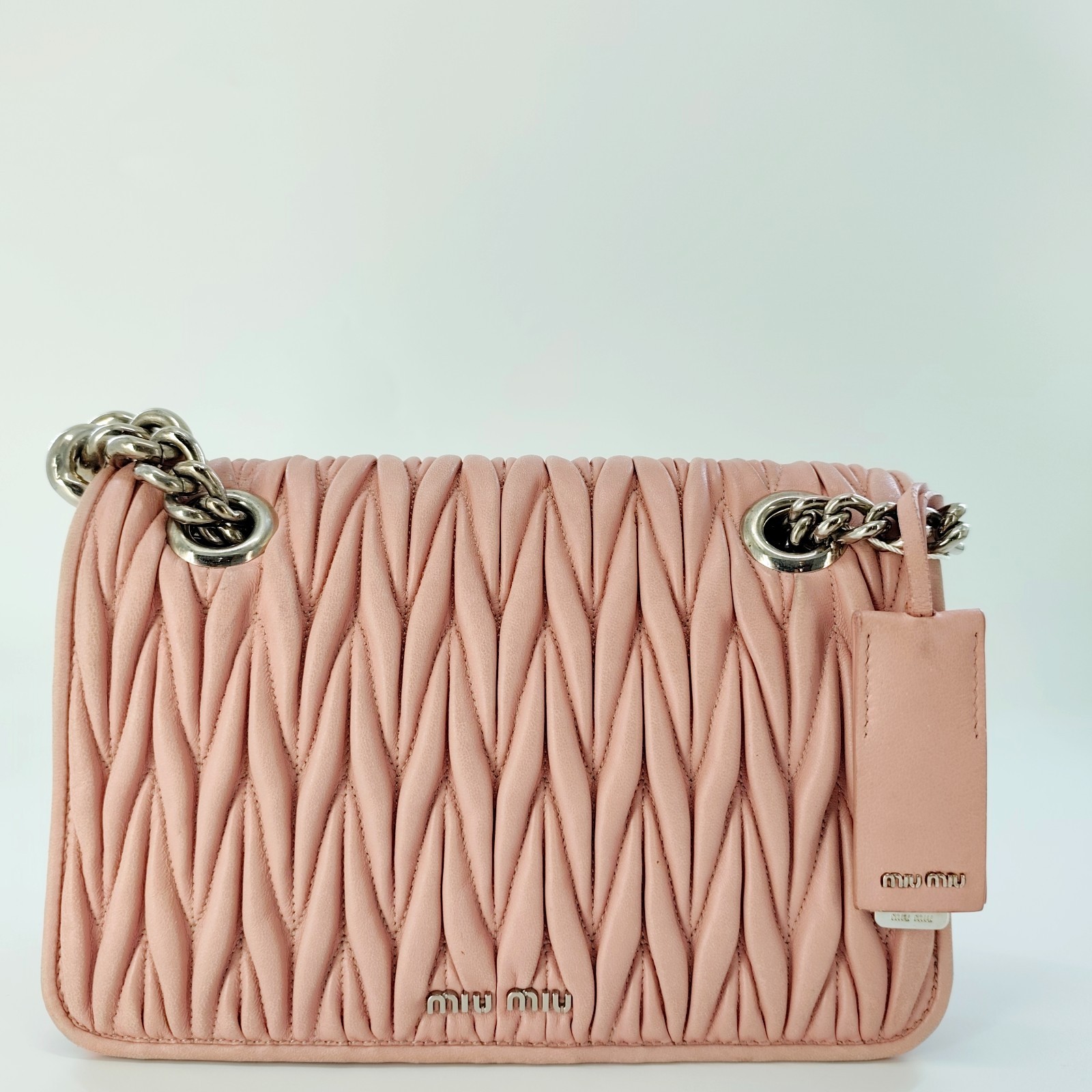 Leather Matelasse Crossbody Bag BF00284