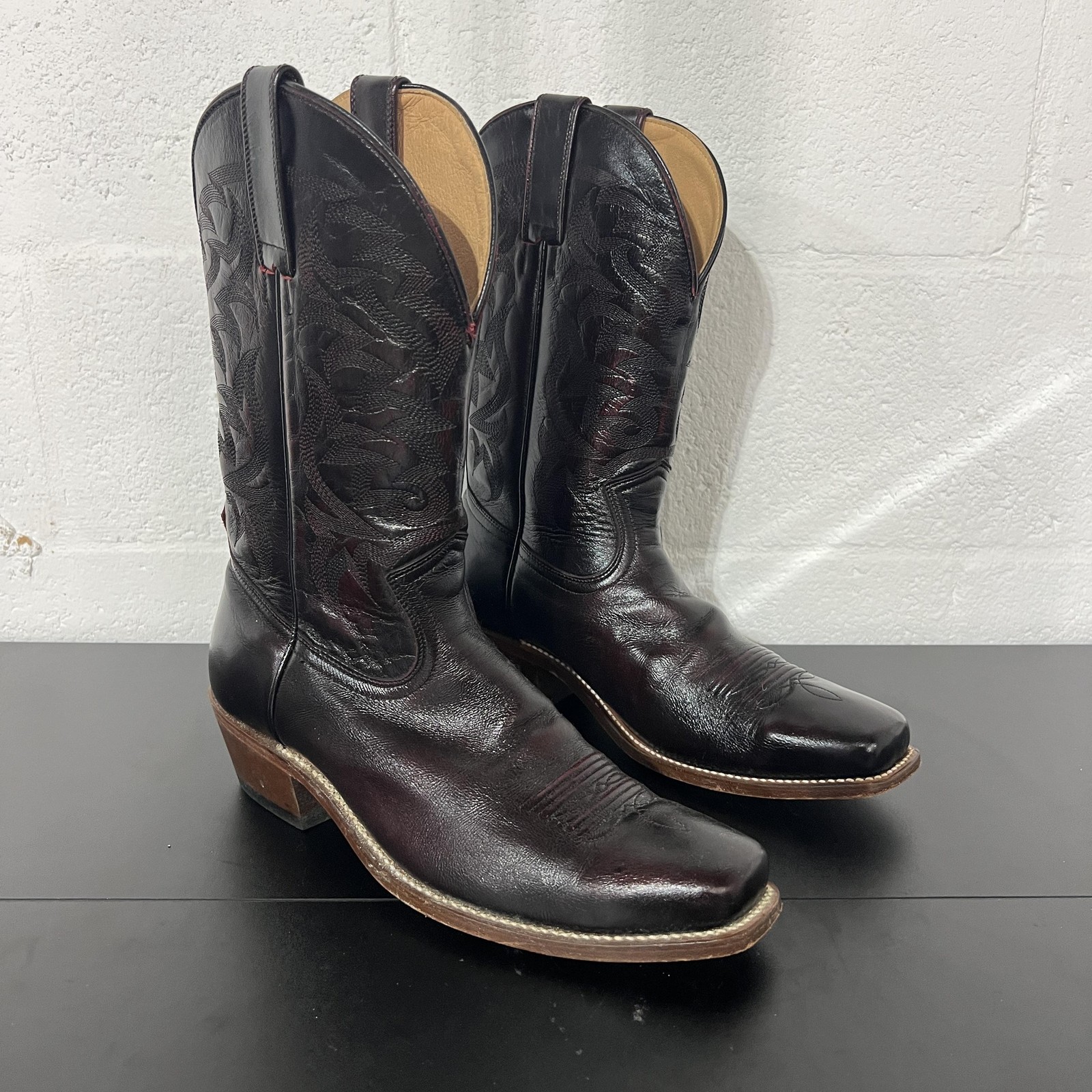 Moon Shine Spirit Brad Paisley Boots Mens Size 11 Brown Leather Western Cowboy
