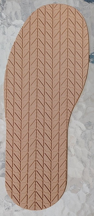 Tire Tread rubber replacement soles, (1 pair) 4mm, TAN