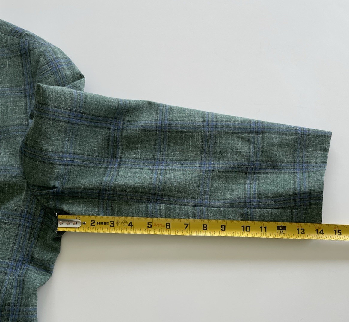 Cremieux Loro Piana Summertime Sport Coat Mens 48R Plaid Green Wool Silk Linen