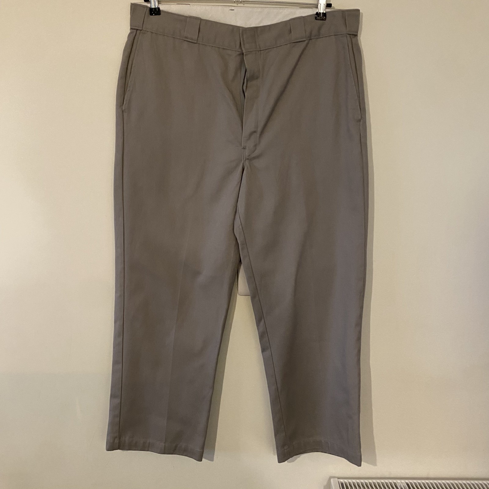Dickies 874 Original Work Pants Grey 38W 30L Made In USA Poly Cotton Work Pants