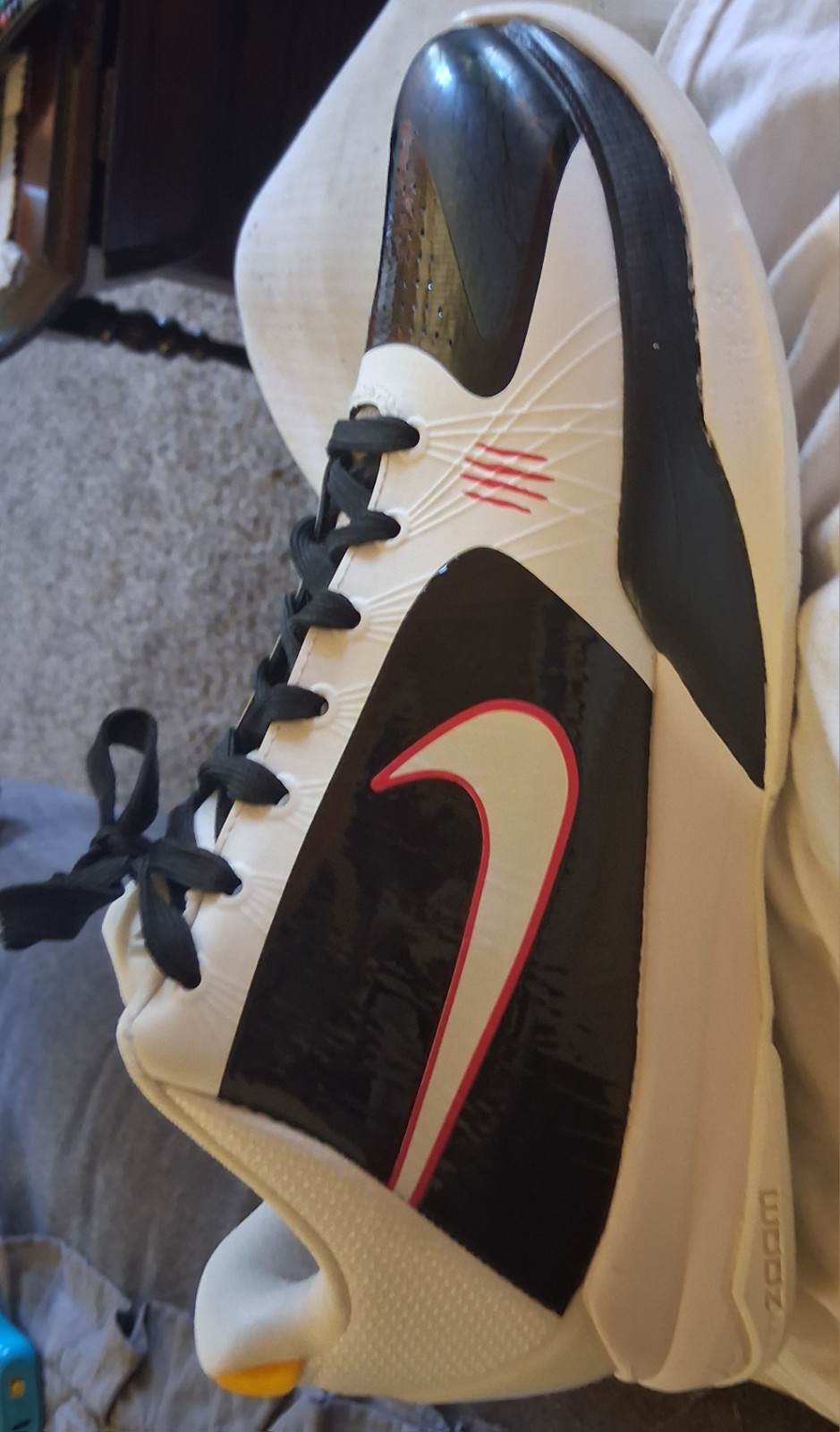 Nike Zoom Kobe 5 Protro Alternate Bruce Lee CD4991-101 White/Black/Red Low