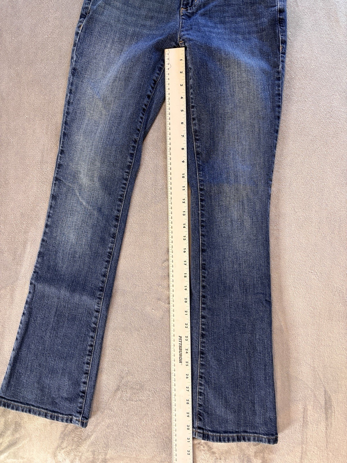 Nautica Womens Jeans sz 2/26R Medium Wash Classic Bootcut Stretch Wide Leg