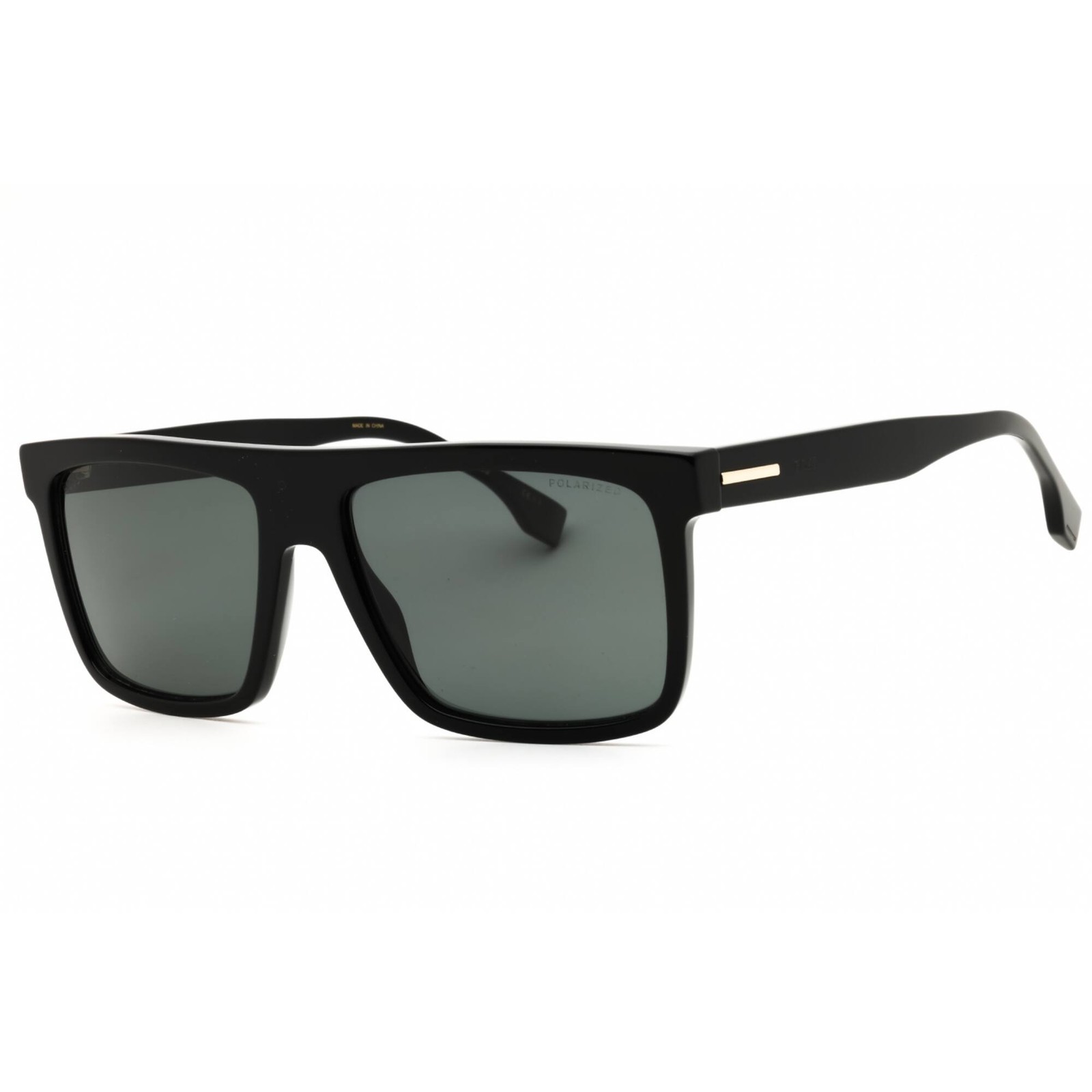 Hugo Boss Men’s Sunglasses Rectangular Shape Black Plastic Frame 1440/S 807/M9