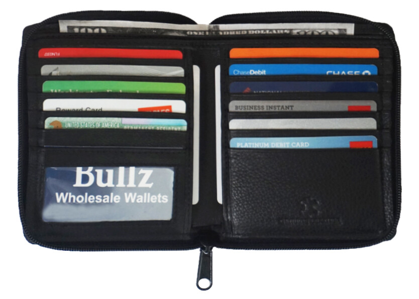 Men’s Genuine Leather Bifold Wallet Slim Hipster Cowhide Credit Card and ID New