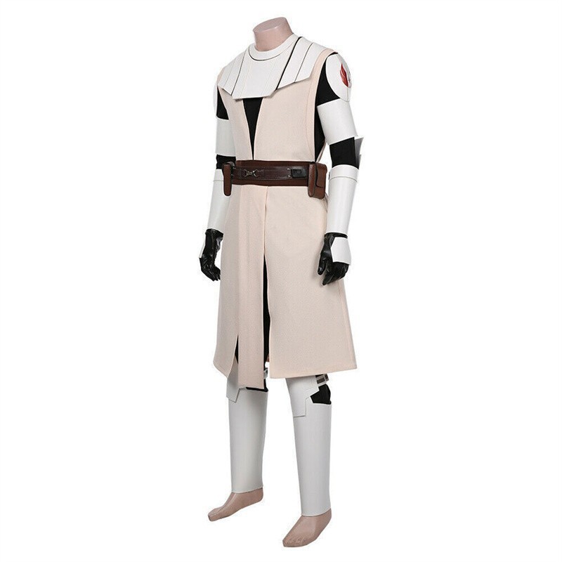 Obi Wan Kenobi Star Wars The Clone Wars Cosplay Costume Uniform Outfit Halloween