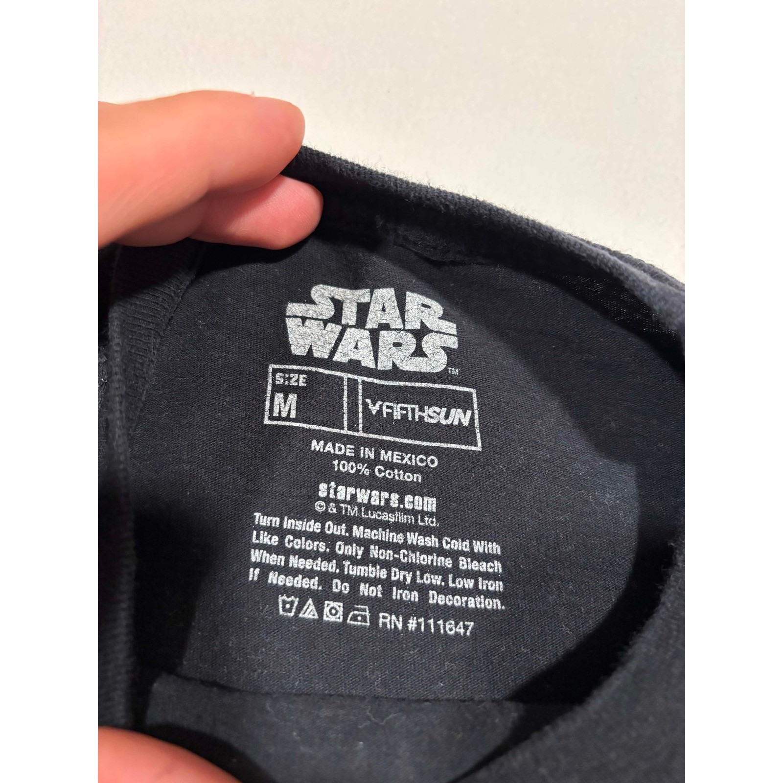 Star Wars The Force Awakens Millennium Falcon Shirt Fifth Sun Black Mens Medium