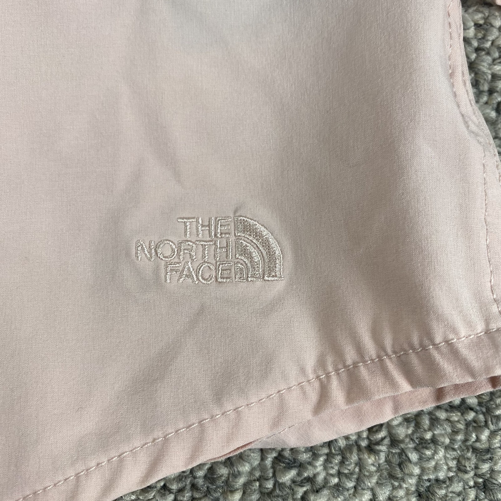 The North Face Tech Trail Shirt Womens XL Pink Snap Zip Pocket Vented Outdoor