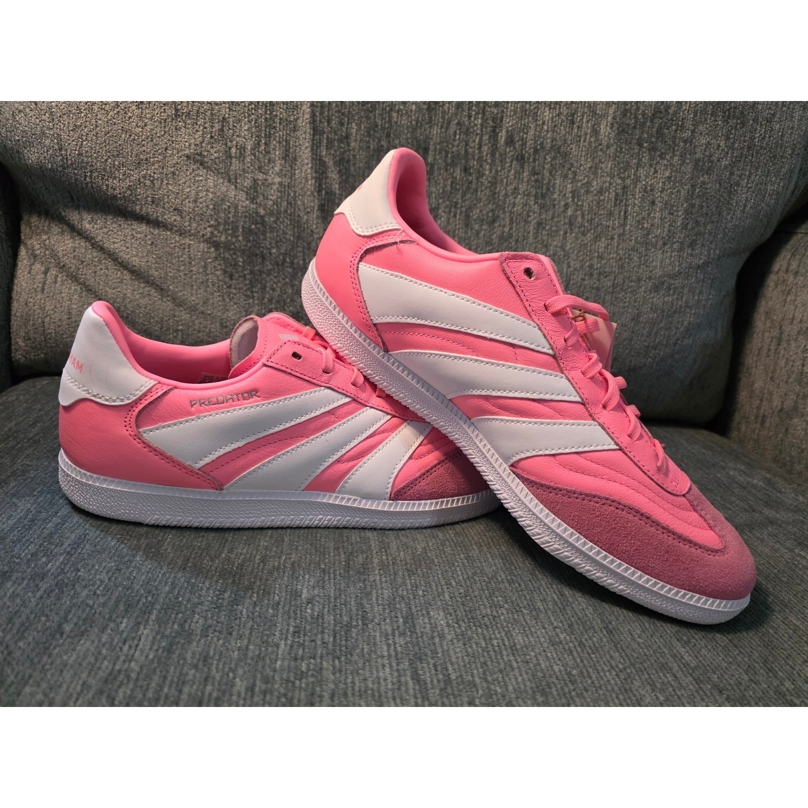 Adidas Predator Freestyle David Beckham Pink White Mens Size 7 JI1163 Sneakers