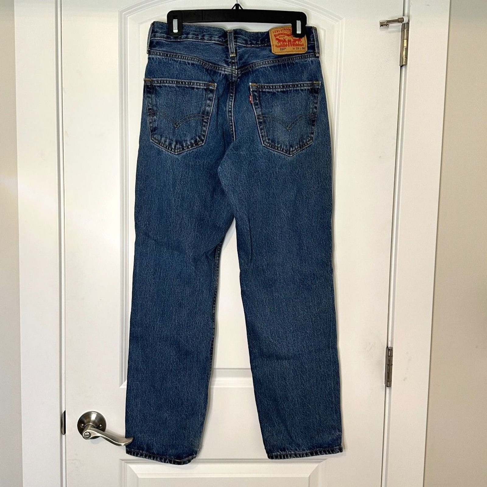 Levi’s 550 Relaxed Fit Jeans Womens 29×30 Medium Wash Straight Leg Y2K Grunge
