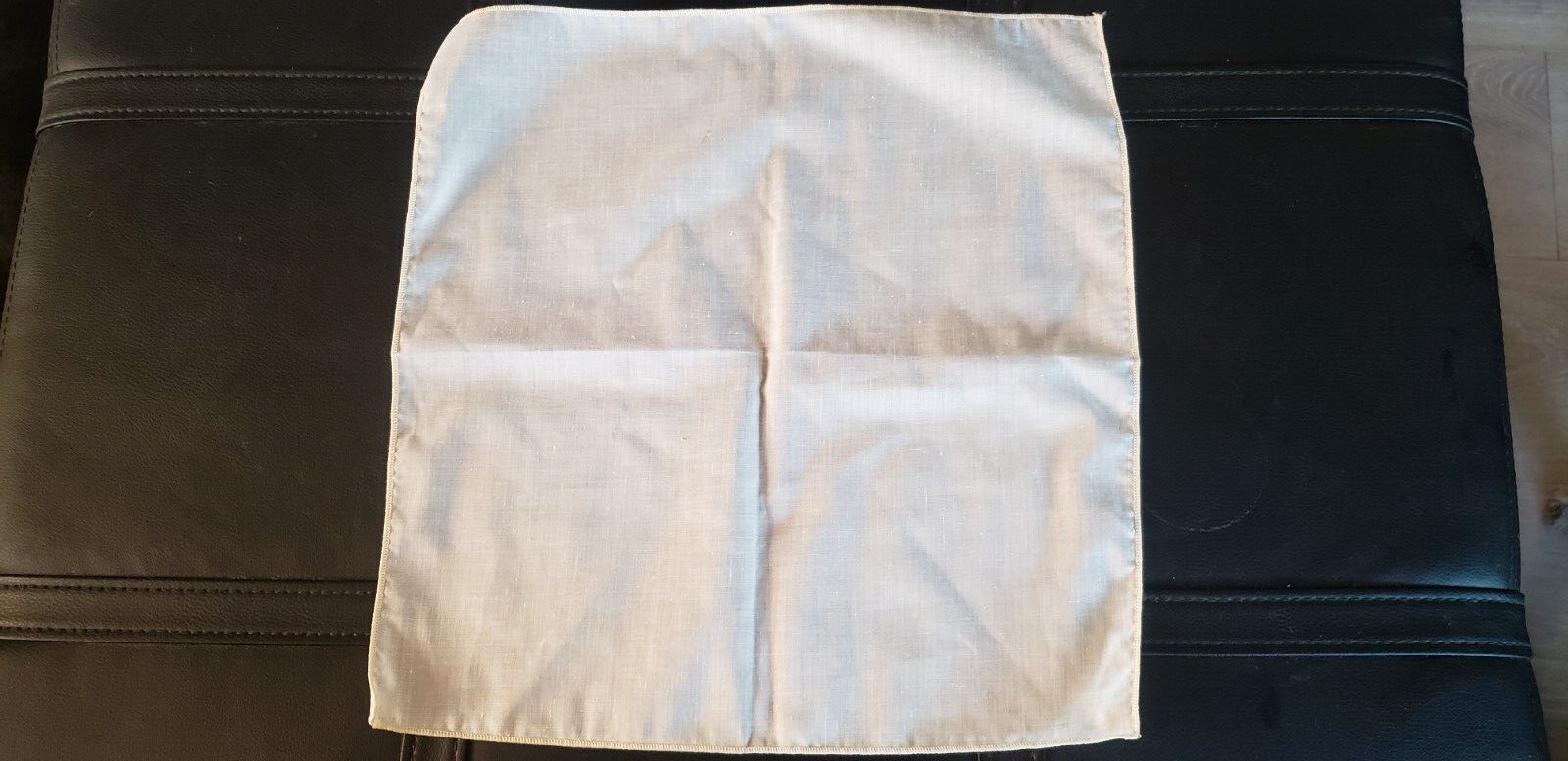 Two vintage Ivory Napkins. 13.5 in x 14 in