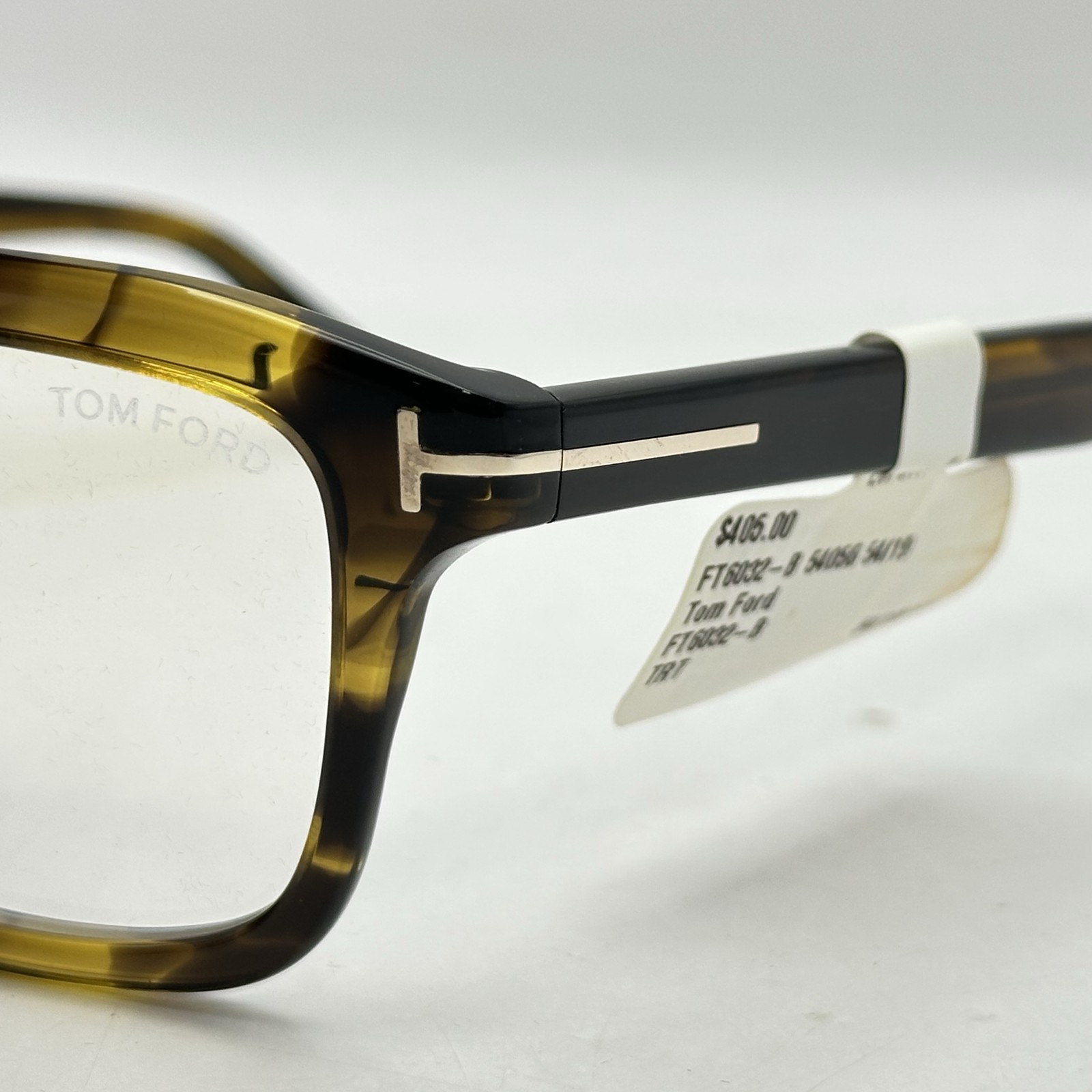 Tom Ford Unisex Square Full Rim Blue Light Blocking Glasses TF6032-B Havana