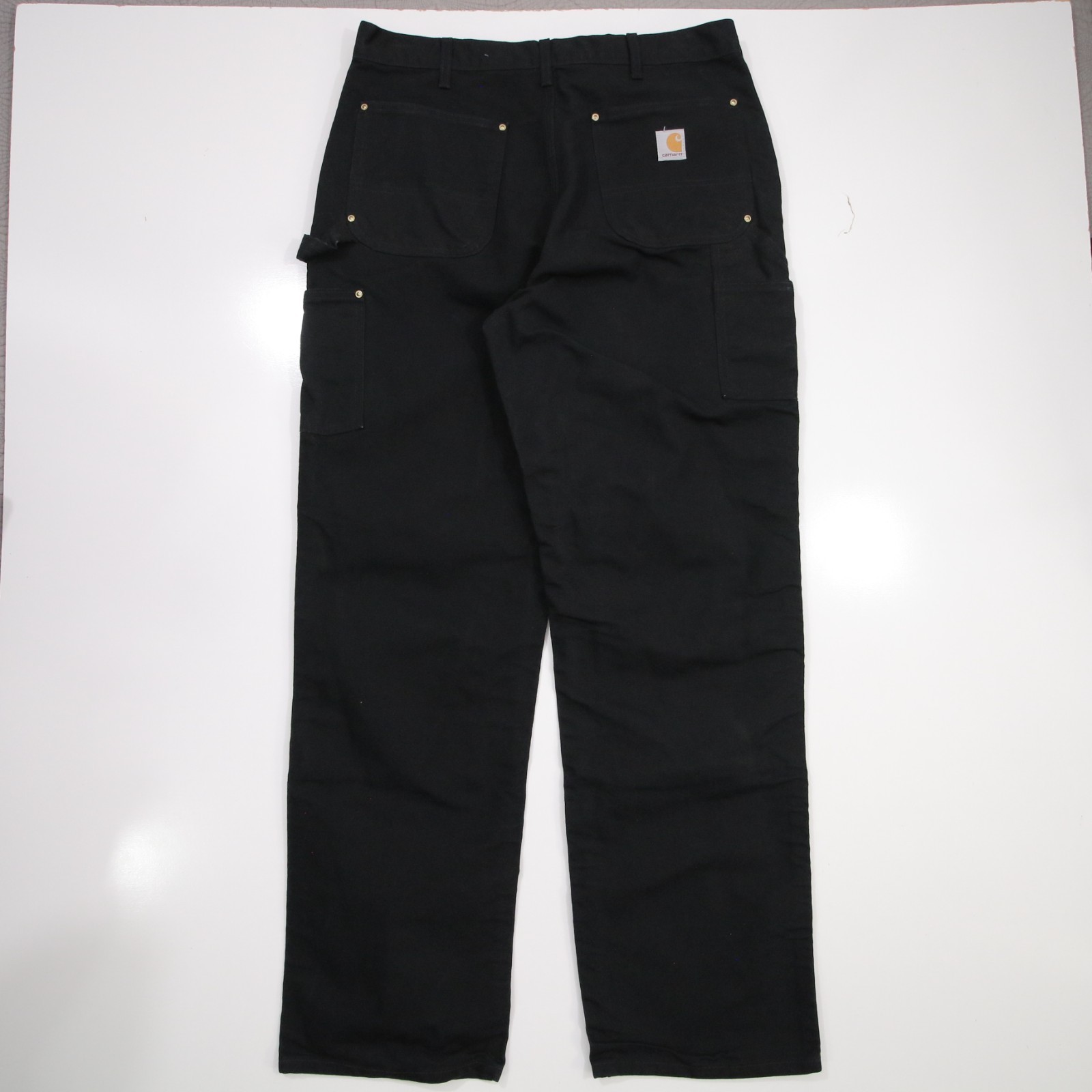 Carhartt Pants Mens 36×34 Black B01 Double Knee Made In USA Workwear