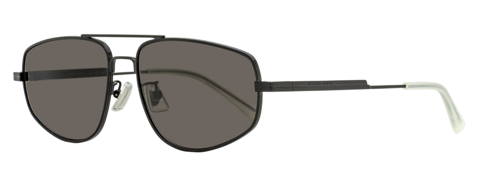 Bottega Veneta Tapered Pilot Sunglasses BV1125S 001 Black 59mm