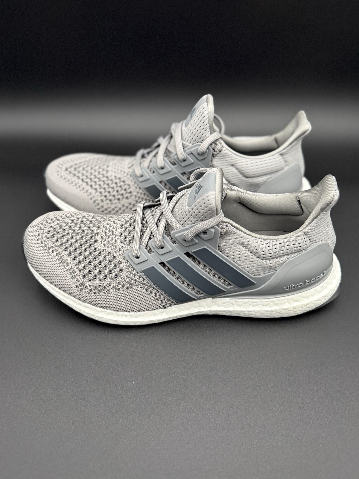 Adidas Ultraboost 1.0 Wolf Grey/White Running Shoes Mens Size HQ4200 G