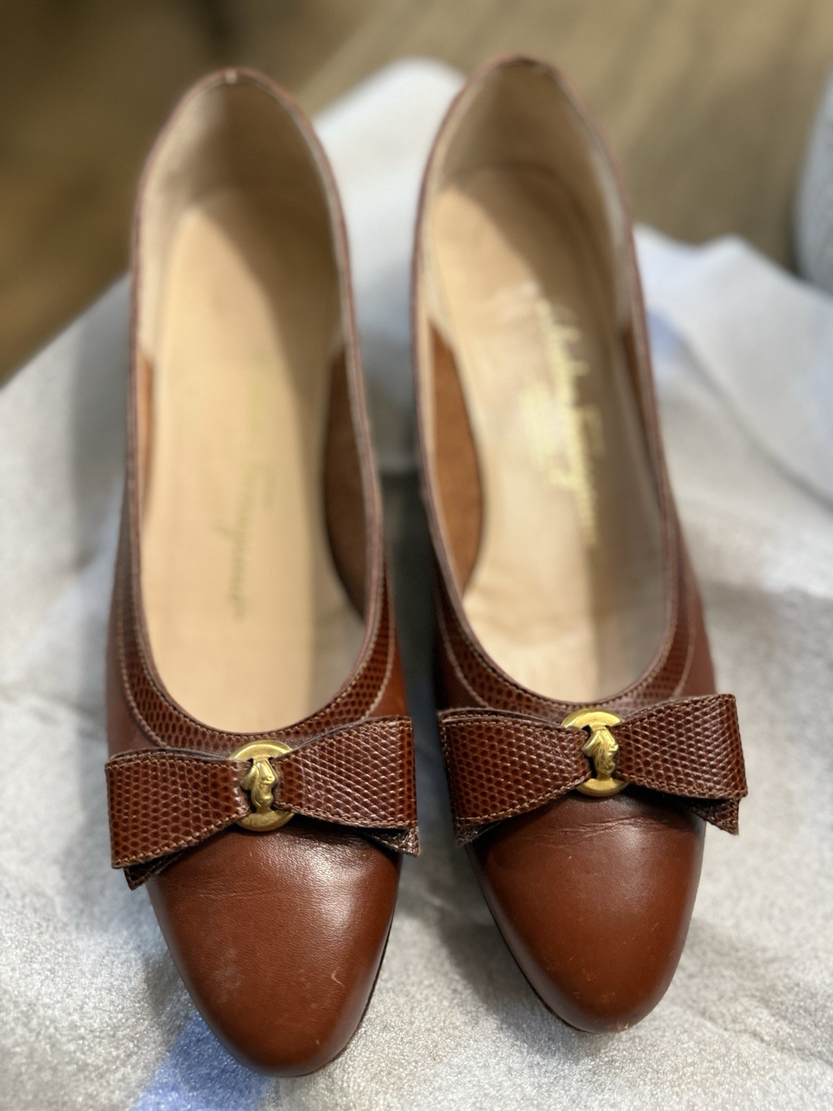 Ferragamo Brown Pump