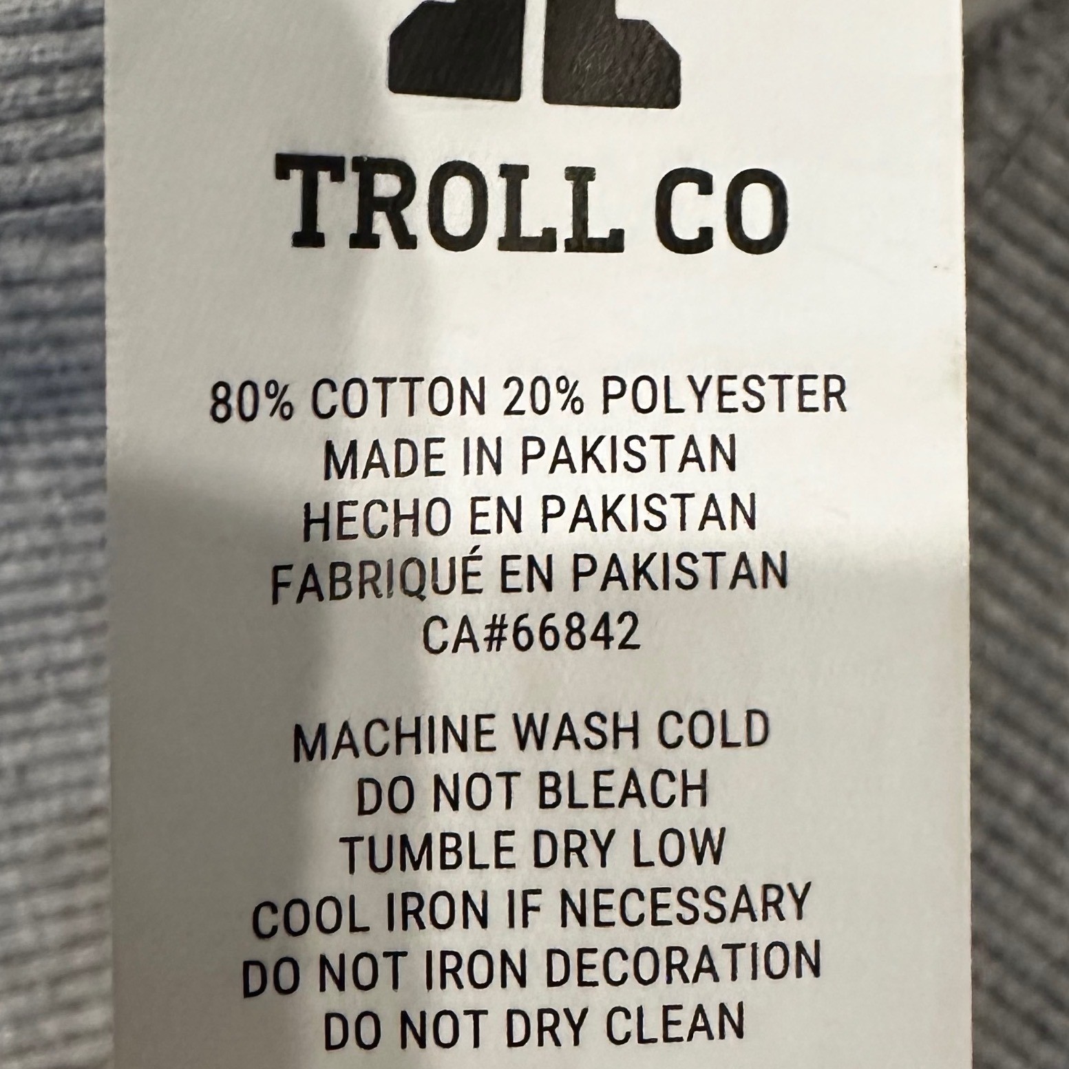 NWT Troll Co Clothing Eagle Eye Hoodie Mens Medium Gray Pullover Dirty Hands
