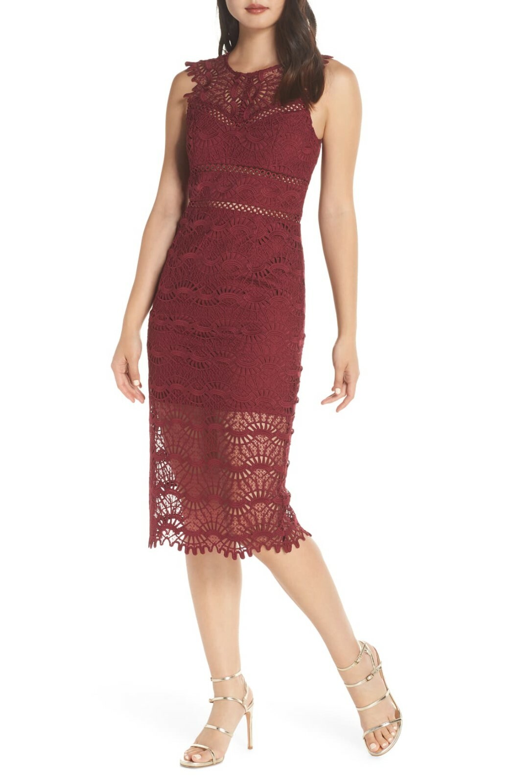 Bardot Womens Mariano Lace Sheath Dress Choose Size 4, 6, 8, 10, 12 $149