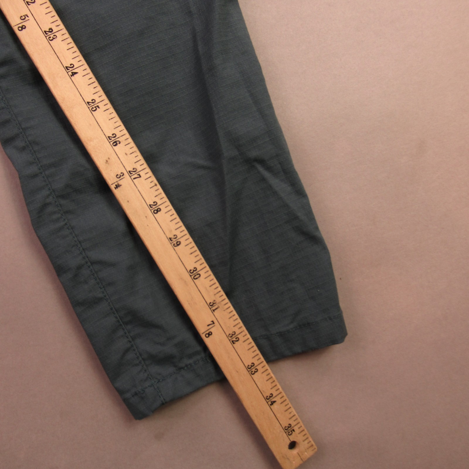 Prana Pants Mens Small Chino Pockets Casual Elastic Waist Green Lightweight