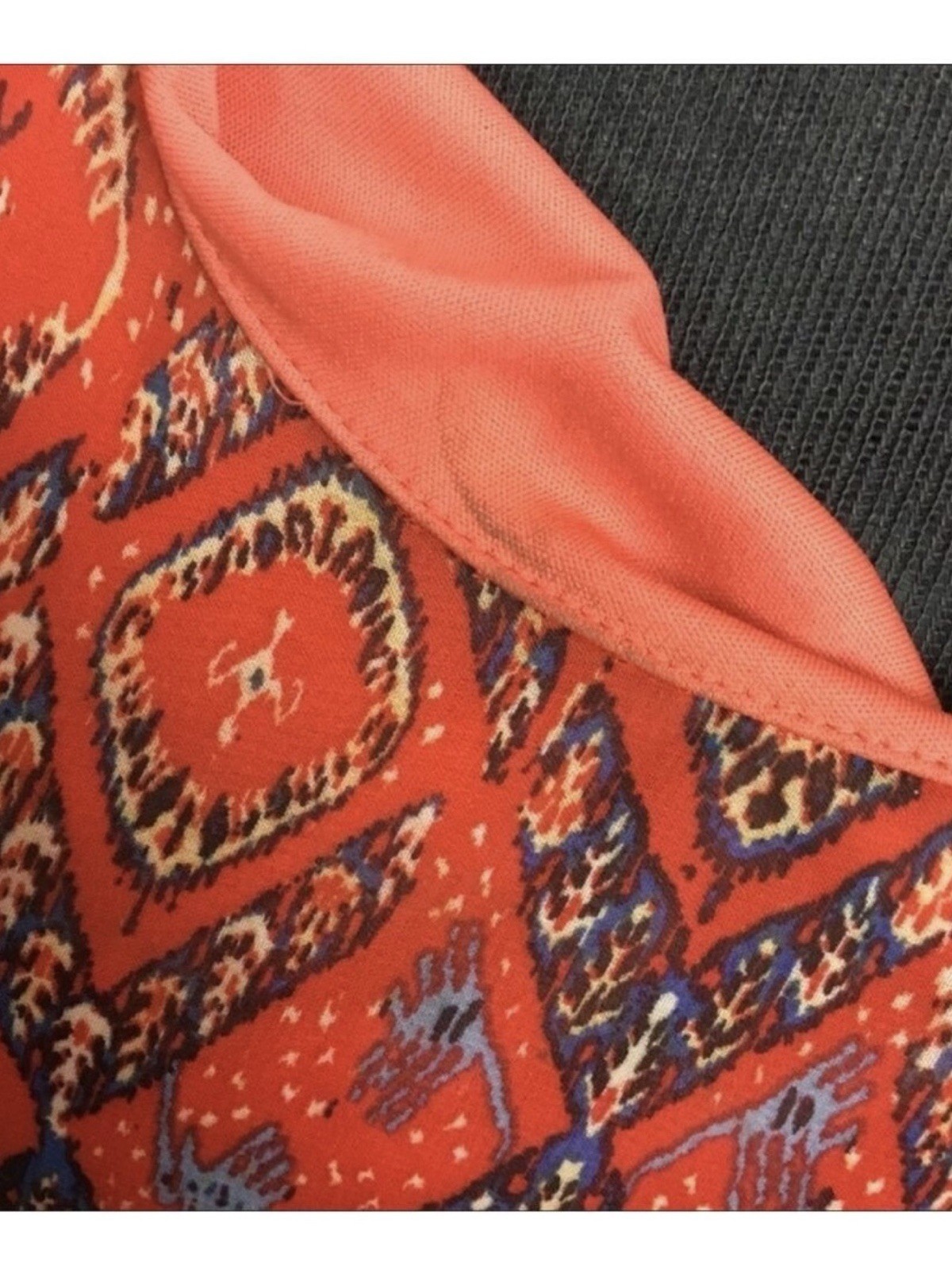 Roz & Ali Boho Tribal Batwing Lined Blouse Woman’s Size 1X