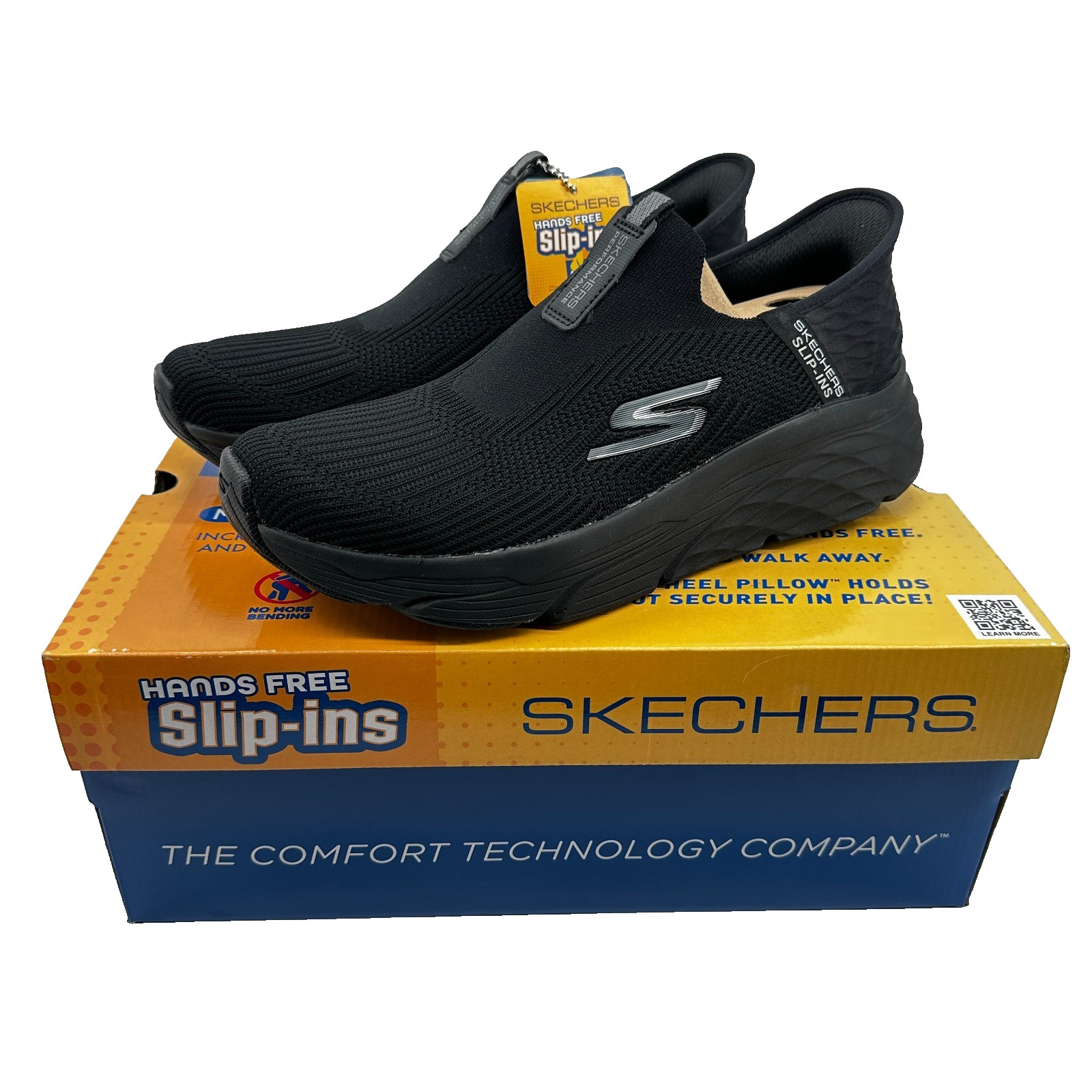 Skechers Slip-Ins Max Cushioning Advant Athletic Shoes Black Mens Size 9