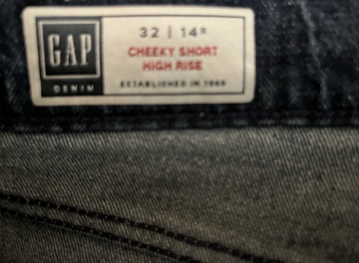 Gap Cheeky Short High Rise Cut Off Jean Shorts Size 14 Wore Twice