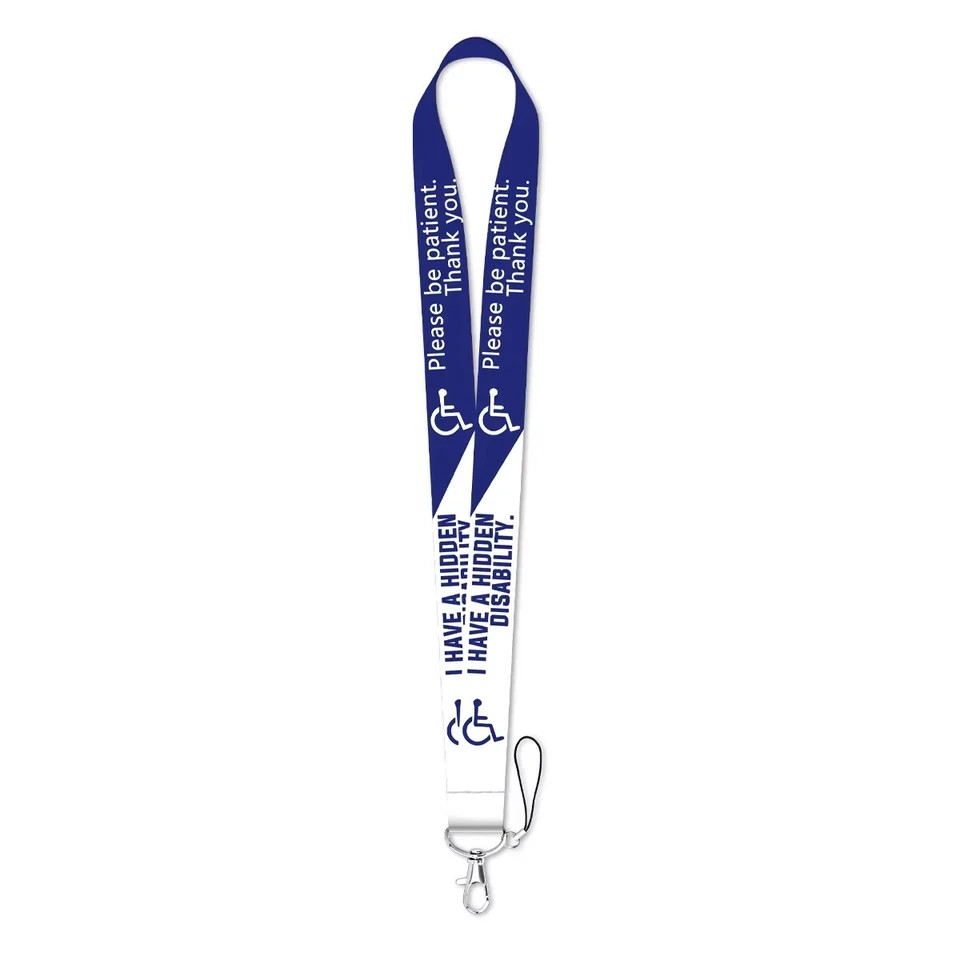 Disability Awareness Lanyard and Badge Holder USA