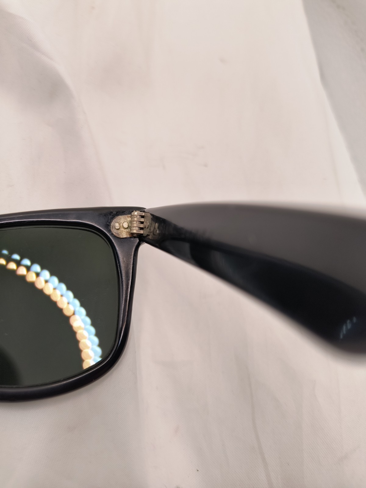 These are vintage B&L Ray-Ban L1723 Wayfarer sunglasses