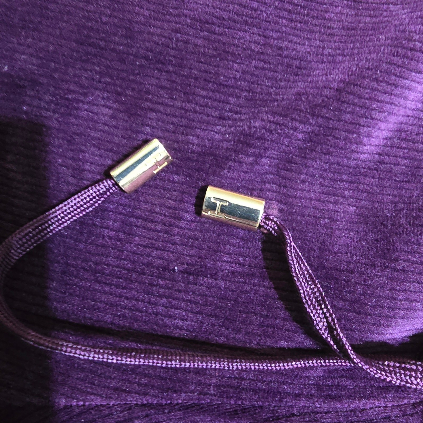 Halston Velour Lounge Pants Womens Medium Purple Ribbed Wide Leg Drawstring