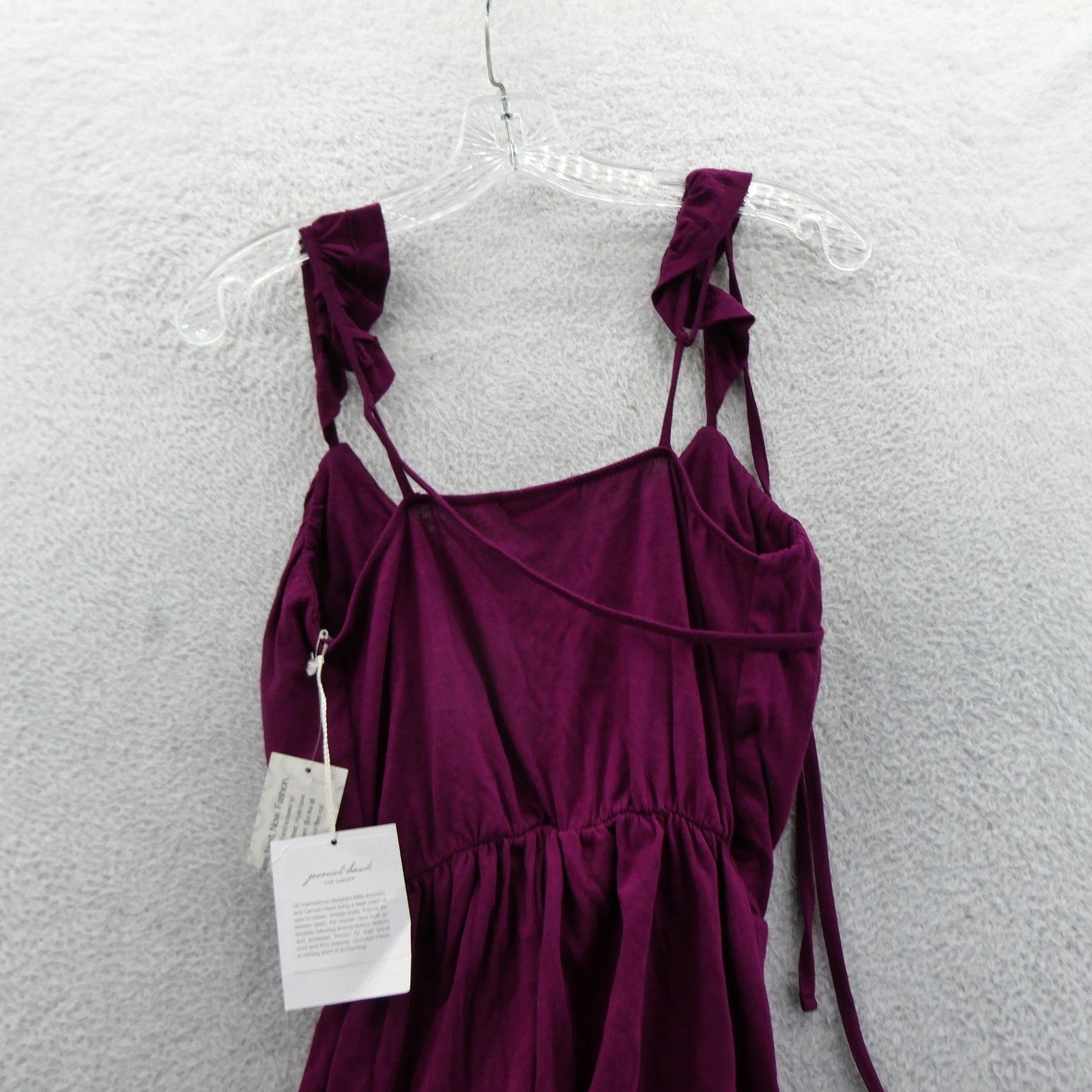 Jovovich-Hawk Top Womens Extra Small GO International Purple Ruffle Cotton Modal