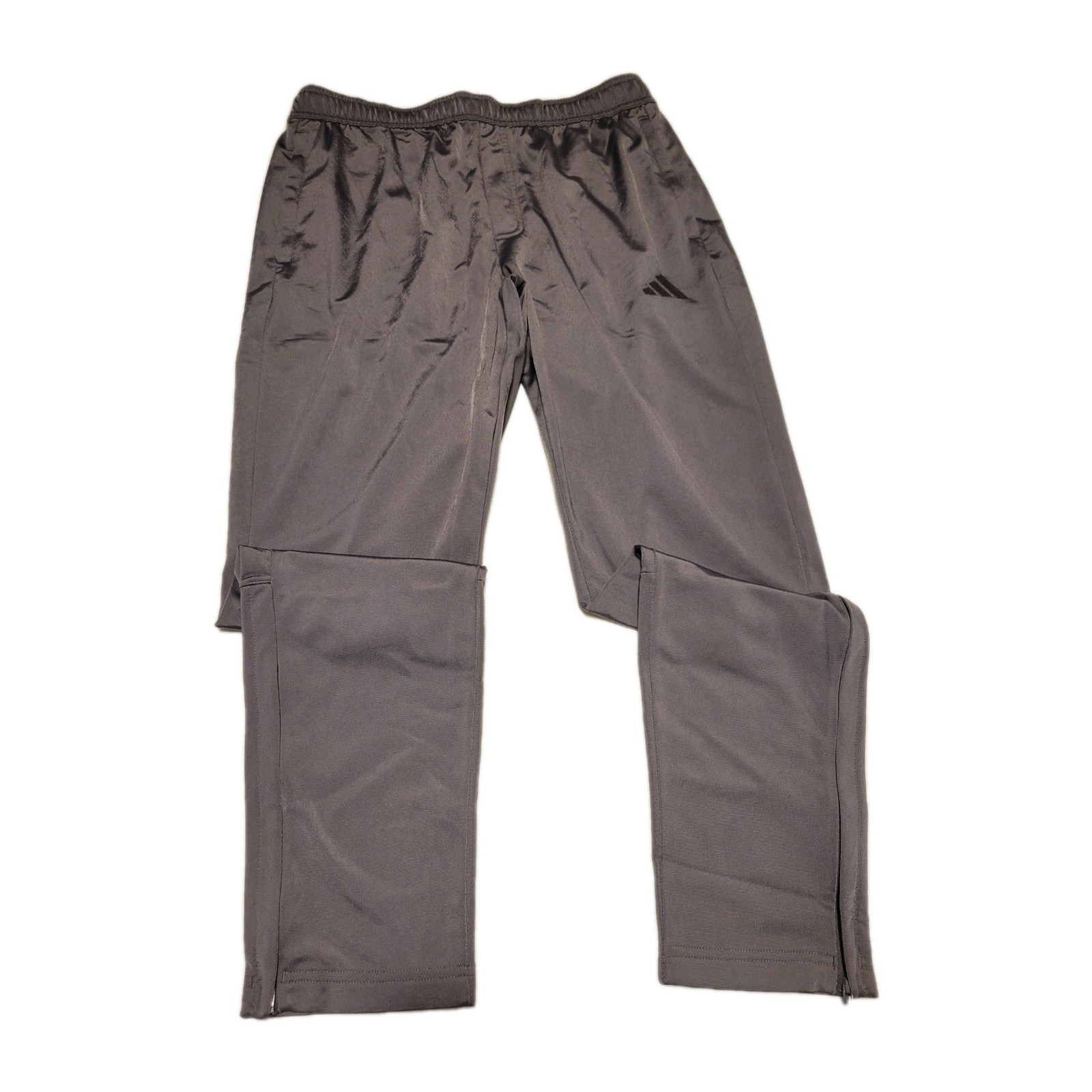Adidas Men’s Tricot Pants Size Large Tall Gray Track Jogger Pockets Tapered Leg