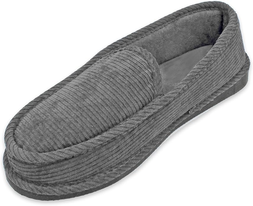 Bright Slippers Men’s Corduroy House Shoes Size 7-13