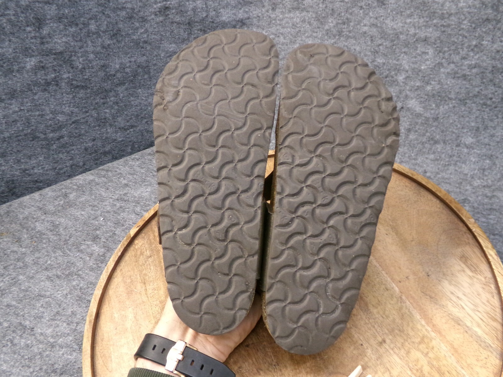 Birkenstock Womens Gizeh Brown Bronze Birko-Flor Thong Sandals Size 38 US 7 Reg.