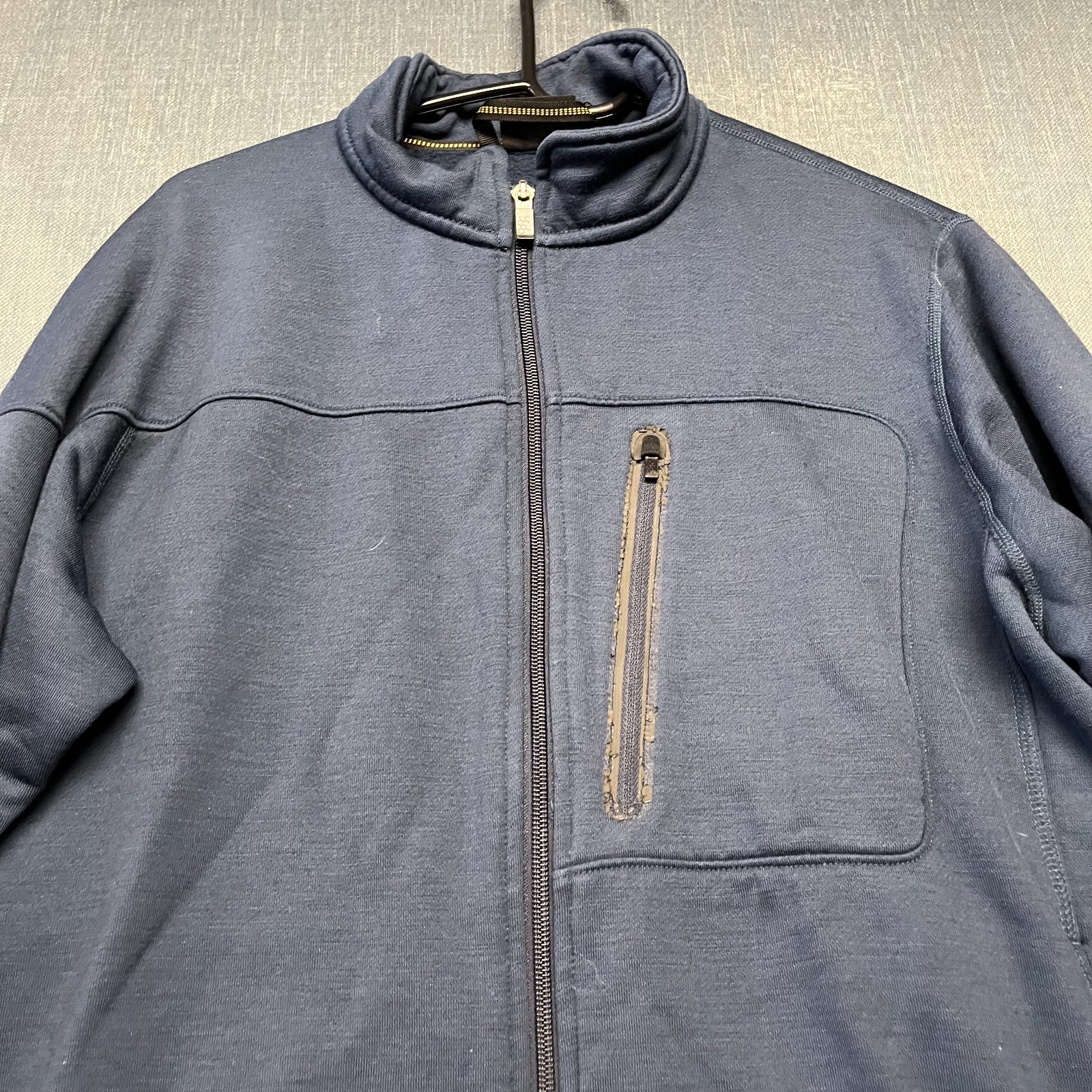 Mountain Hardwear Men’s Jacket Size L Blue Full Zip Long Sleeve Mock Neck Warm
