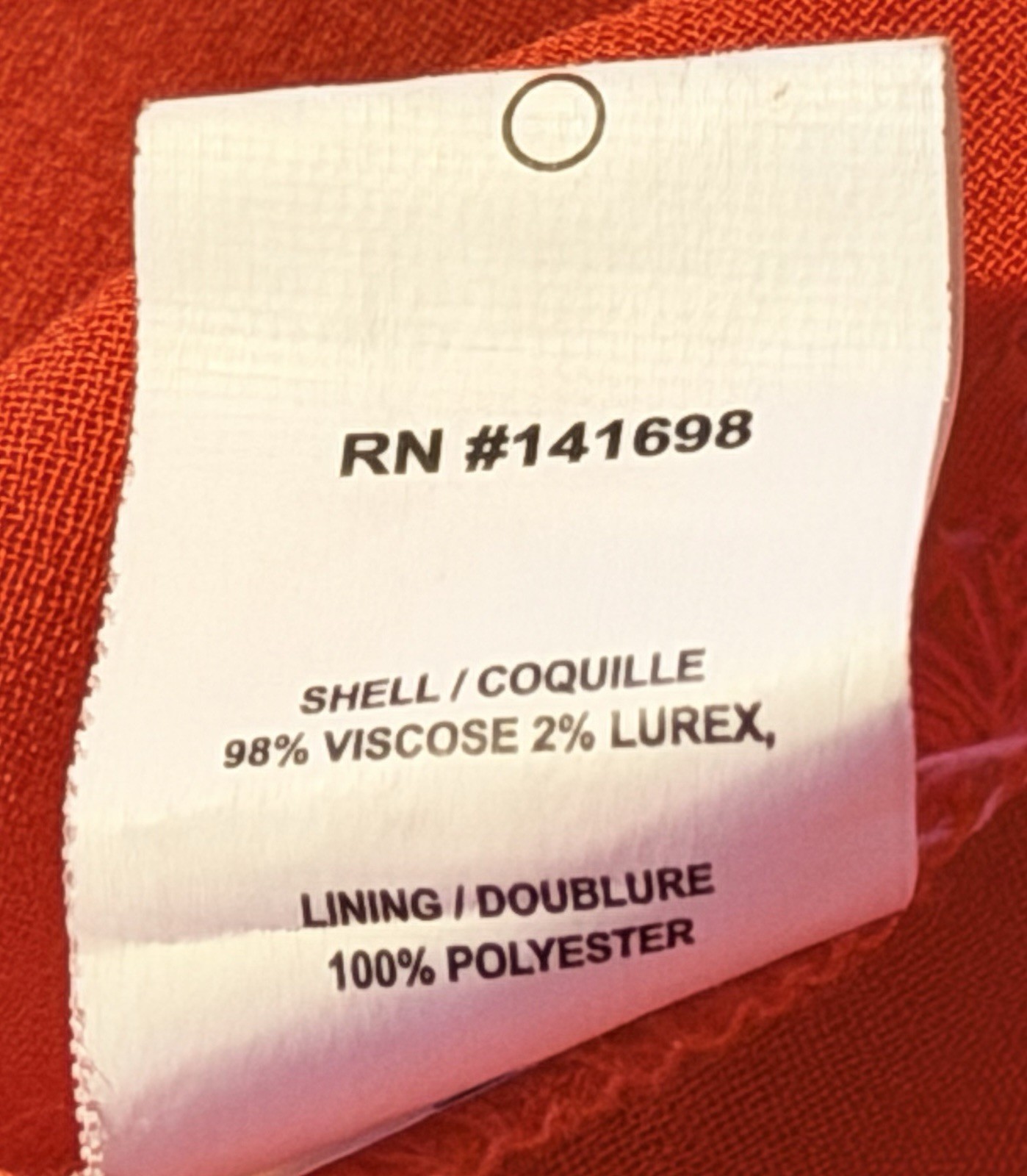 Ramy Brook Women’s Size Small Red Butterfly Wings 3/4 Length-Sleeve Blouse