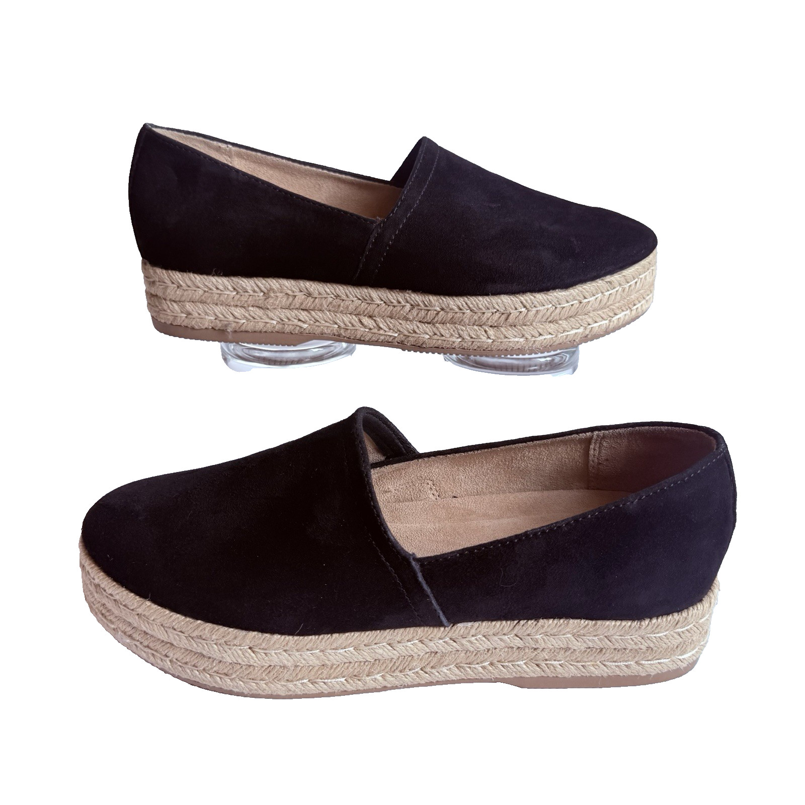Naturalizer Platform Espadrille Loafer Women US 9.5 M EU 39.5 Suede Shoe Thea 3